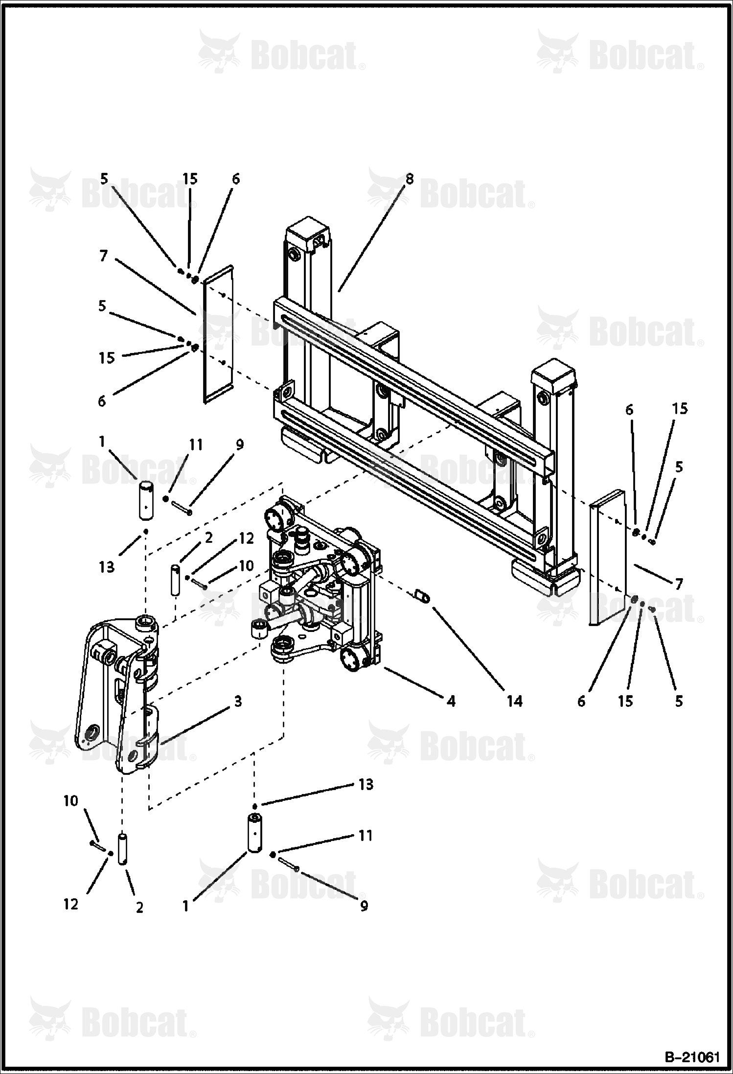 TRUNNION/SWING Frame (Side Shift Backhoe)