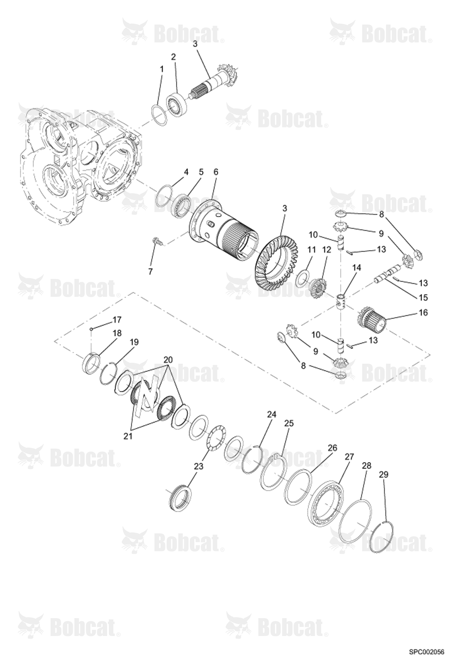 Differential - Front Axle  367612001 - 367612500, 367712001 - 367712500
