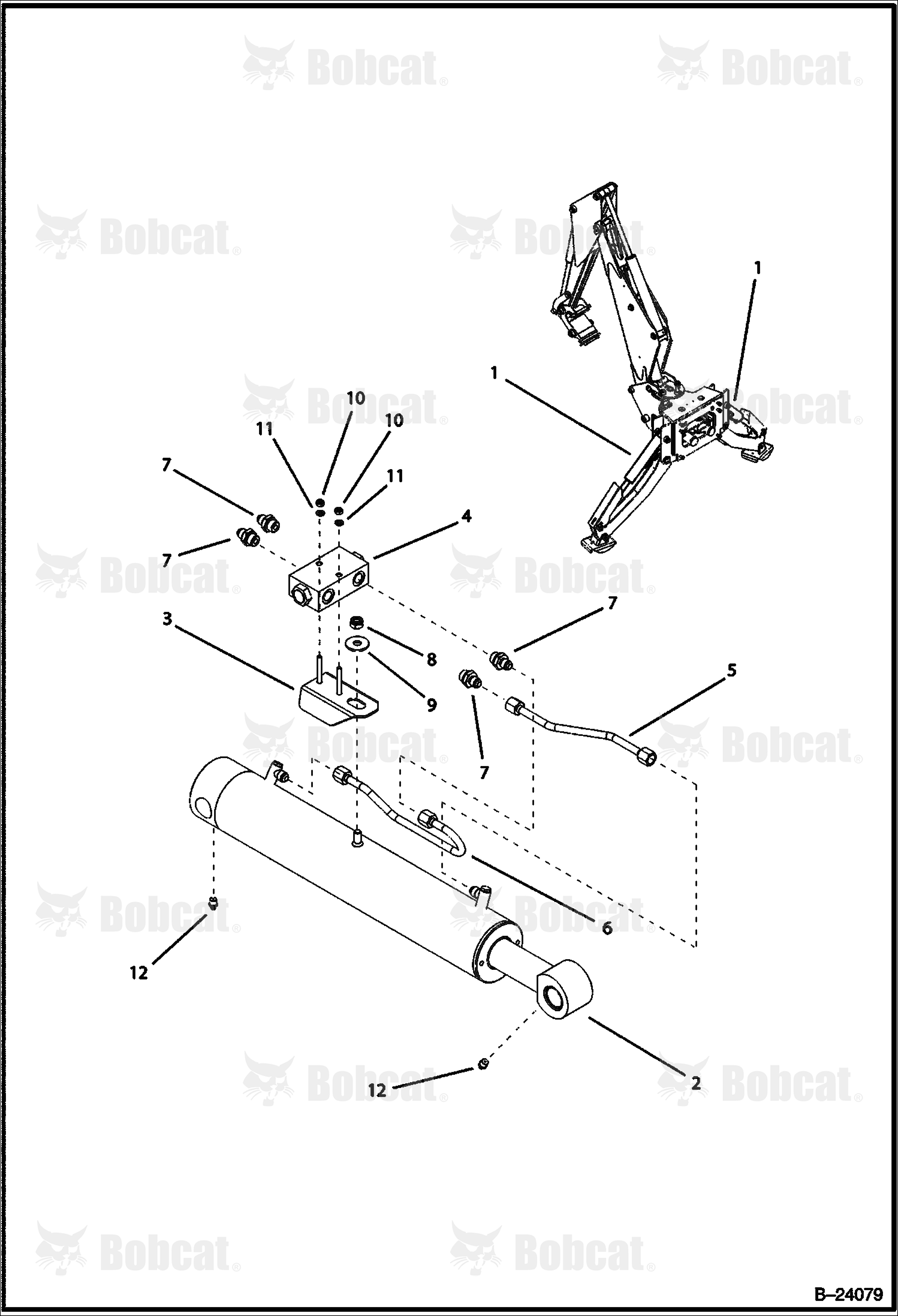 Stabilizer Cylinder (Center Mount Backhoe)