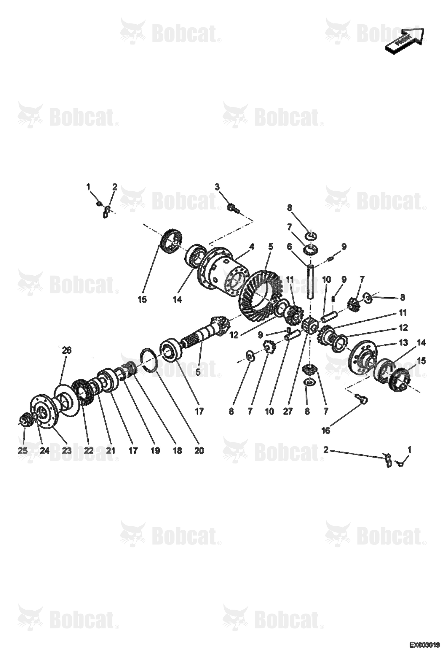 Differential (Front Axle)  AEFB10001 - AEFB11101