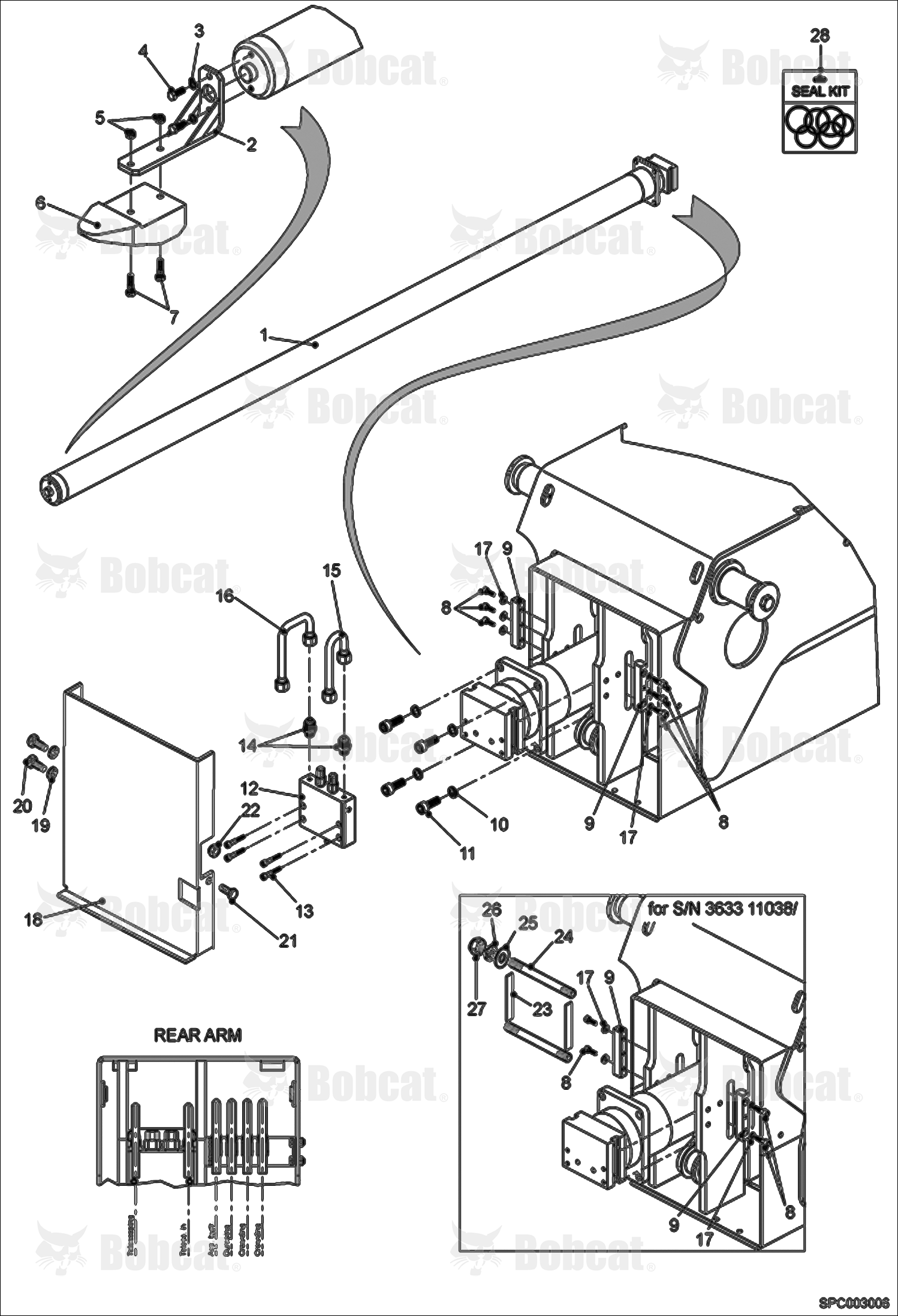 Telescope Cylinder Installation 363311001 - 363312000