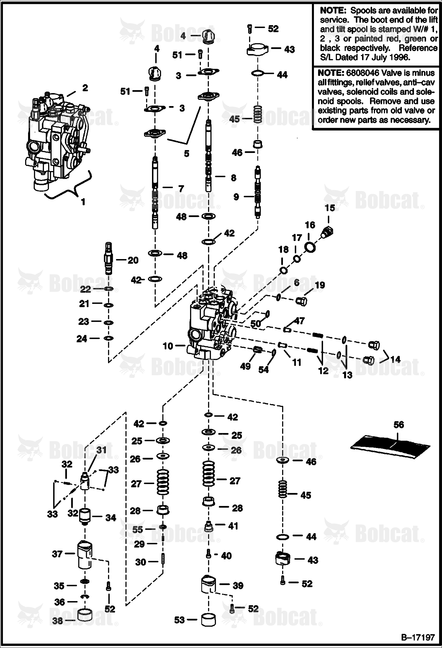 Hydraulic Control Valve (W/BICS Valve) (Service Valve)