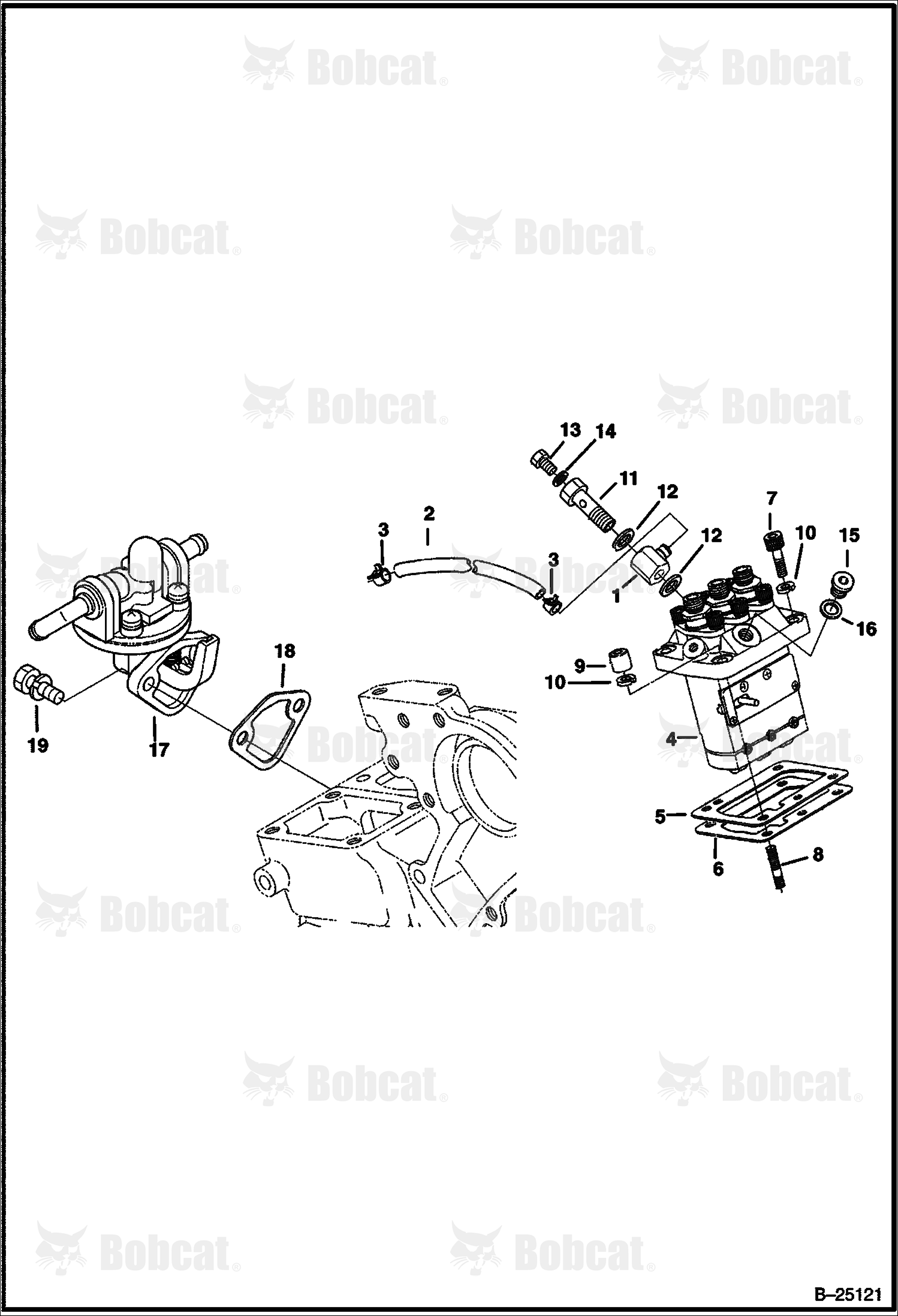 Fuel & Injection Pump (Kubota D722-E2B-BC-1)