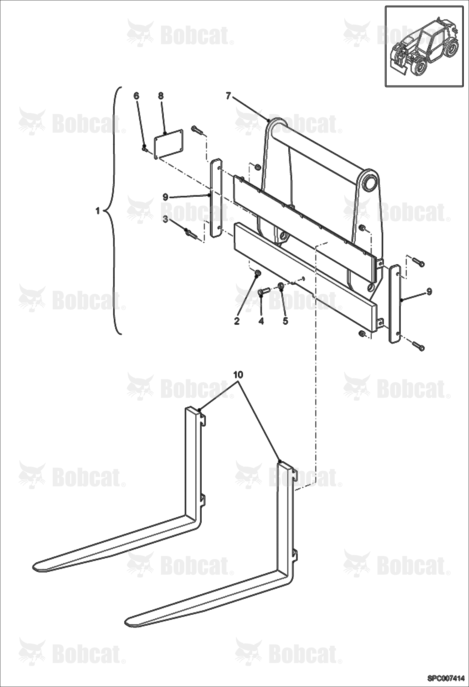 Rigid Forks Holder (W/O Back)