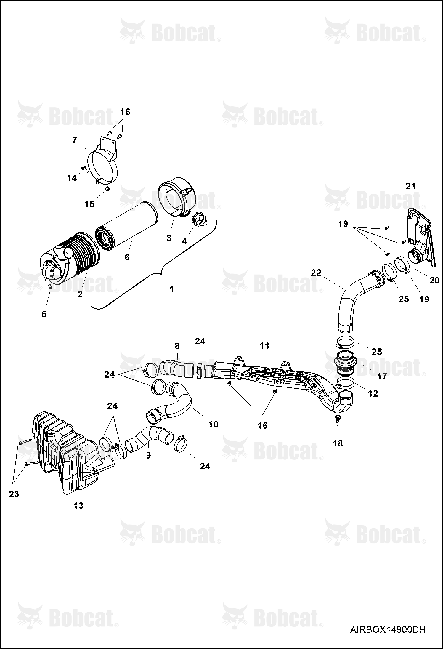 ENGINE, Air Intake System AVW420001 & Above