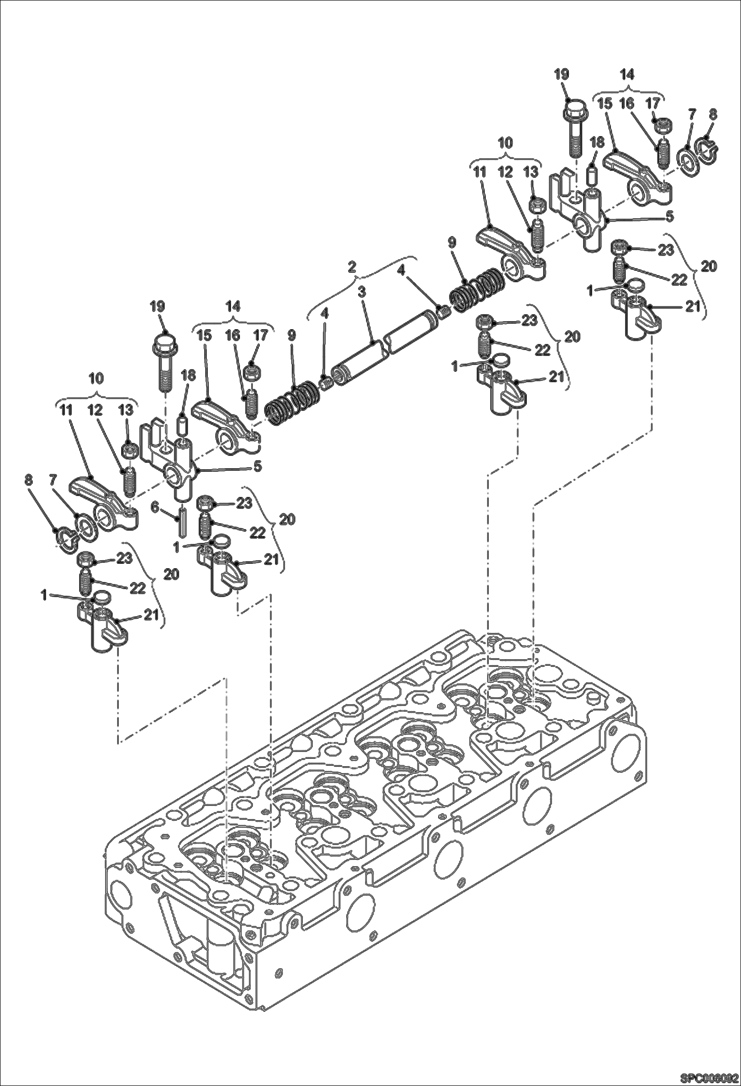 Valve and Rocker Arm