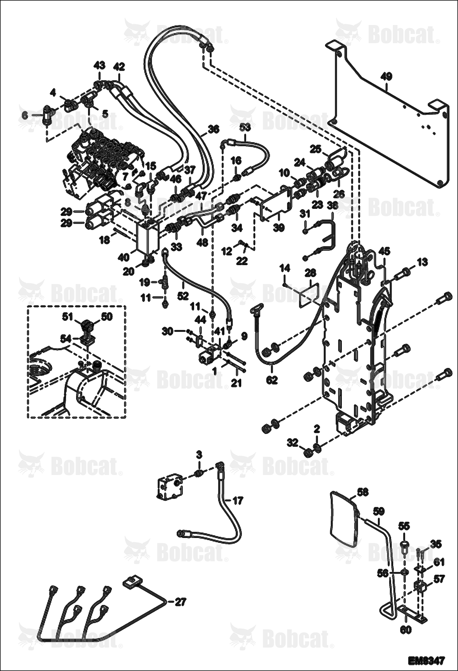 Rear Hydraulic Hook & Auxiliary Hydraulics A8HD15000 & Above, A8GW15000 & Above, A8GT15000 & Above