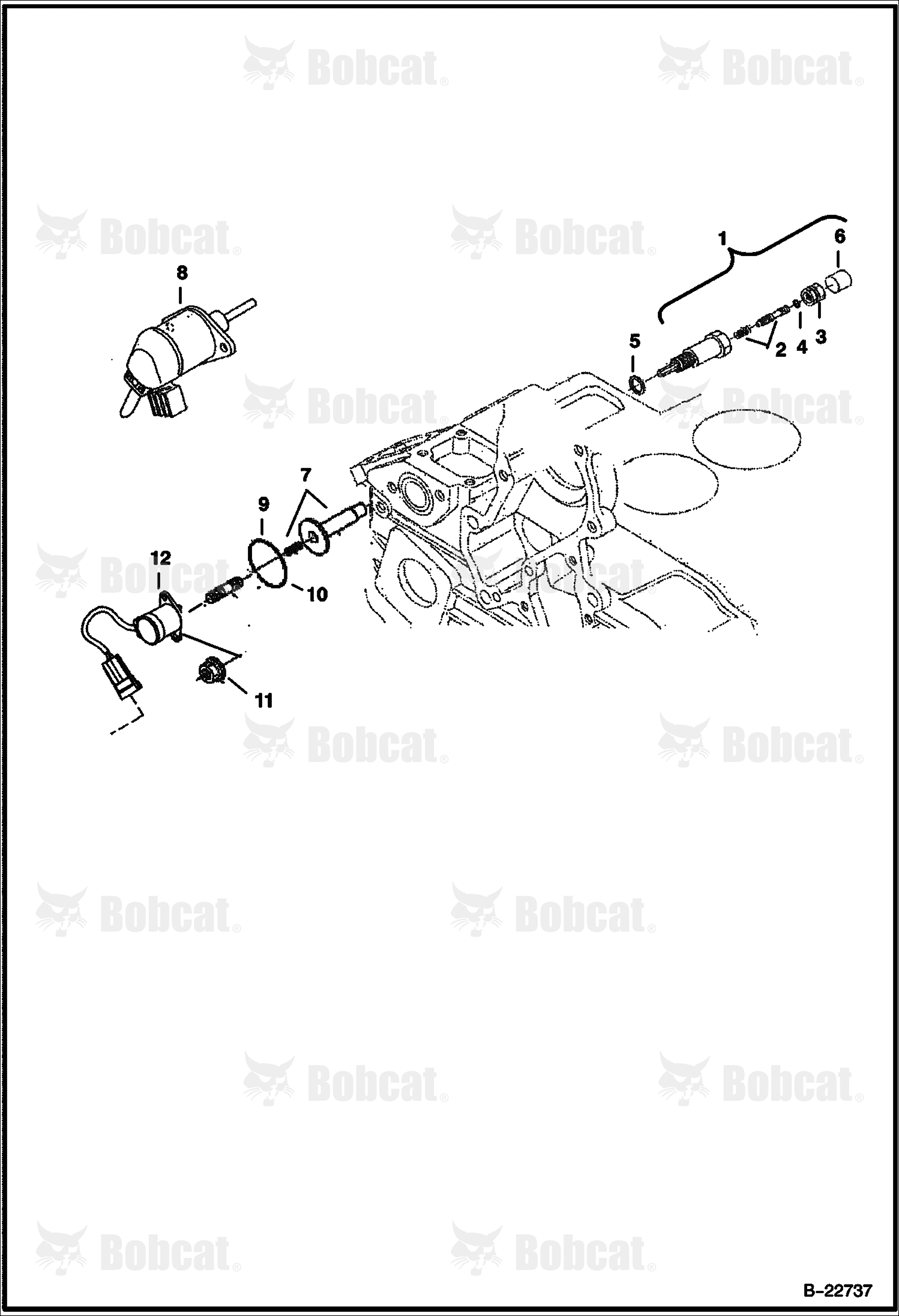 Engine Stop Lever (Kubota - V2003TMDI - Tier II)