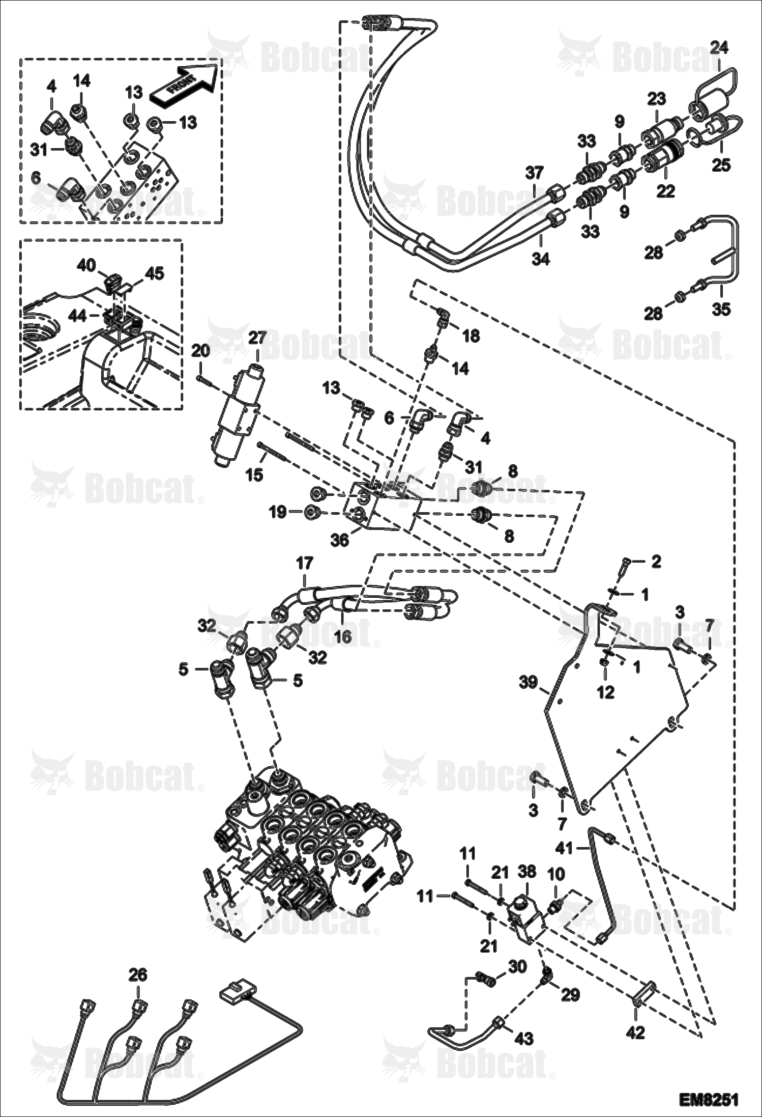 Rear Auxiliary Hydraulics A8G815000 & Above, A8G915000 & Above