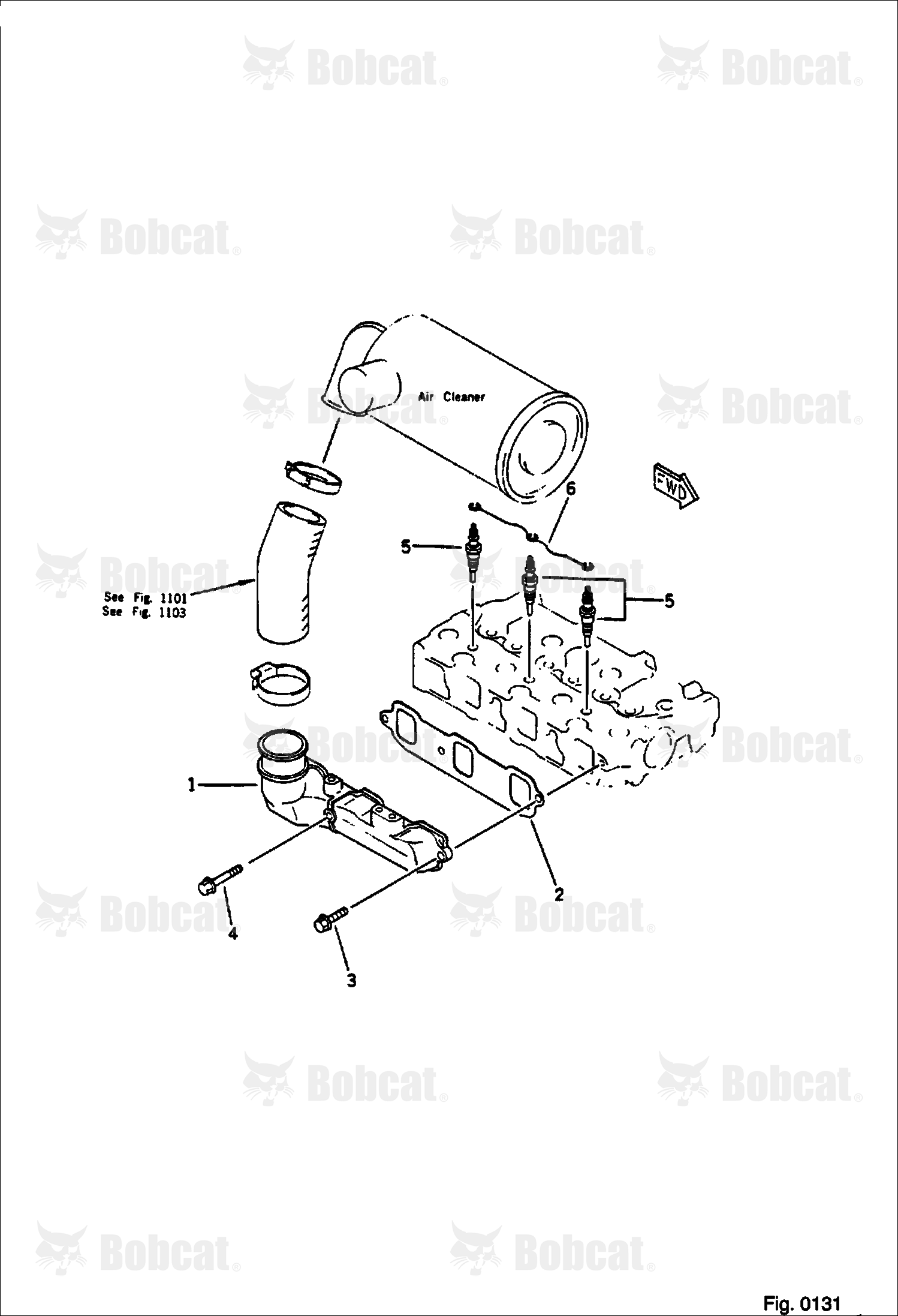 Air Intake Manifold and Glow Plug