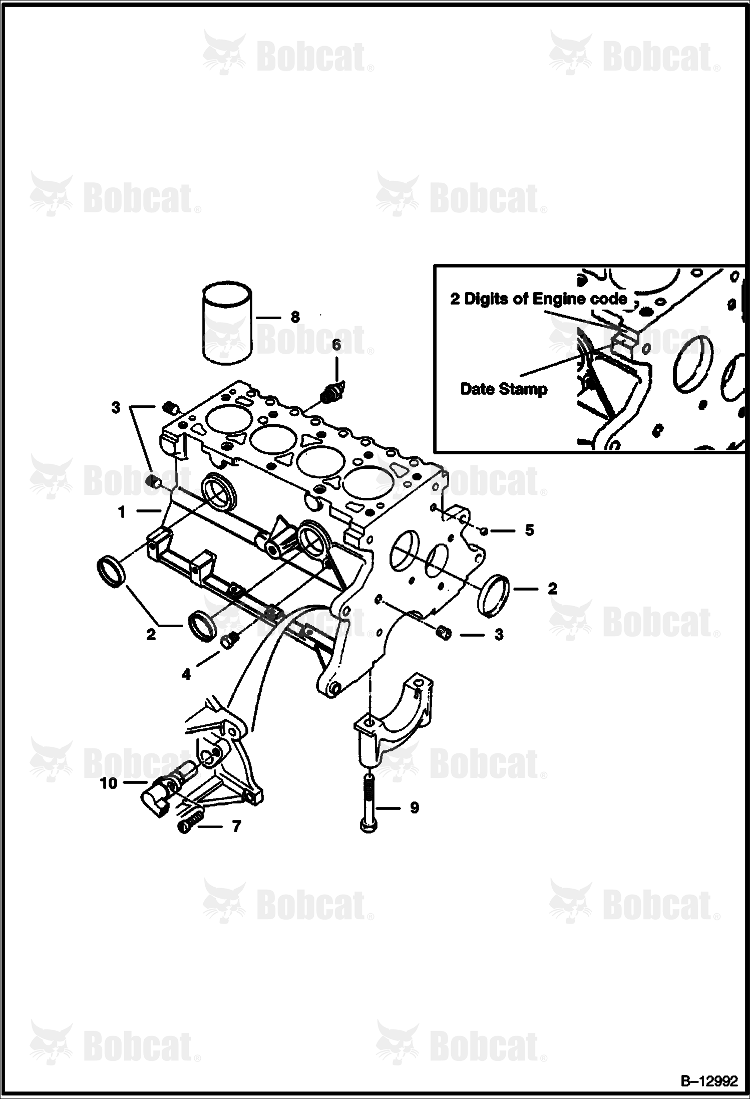 Cylinder Block  508512001 & Above