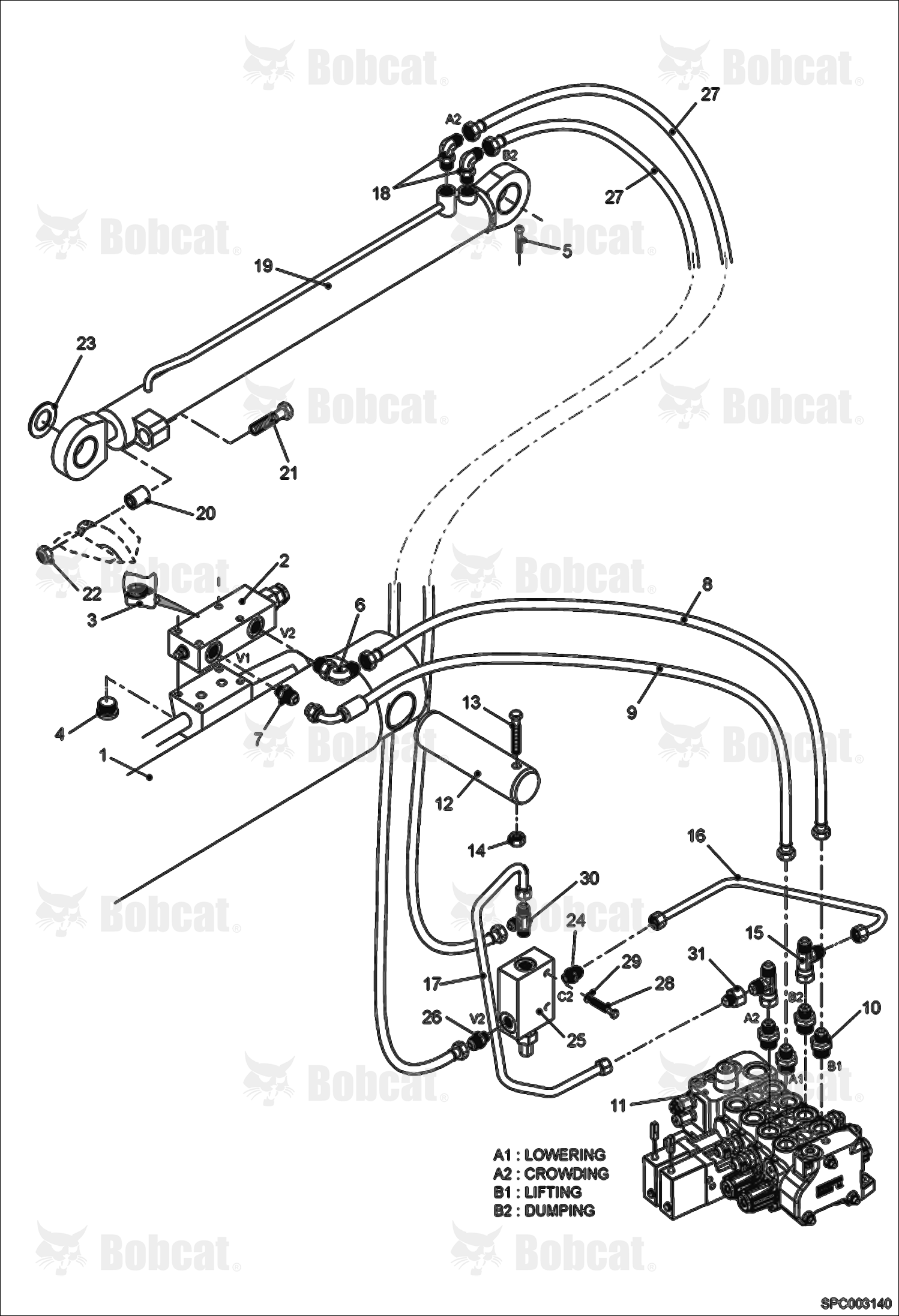 Lift & Compensation Cylinder Installation