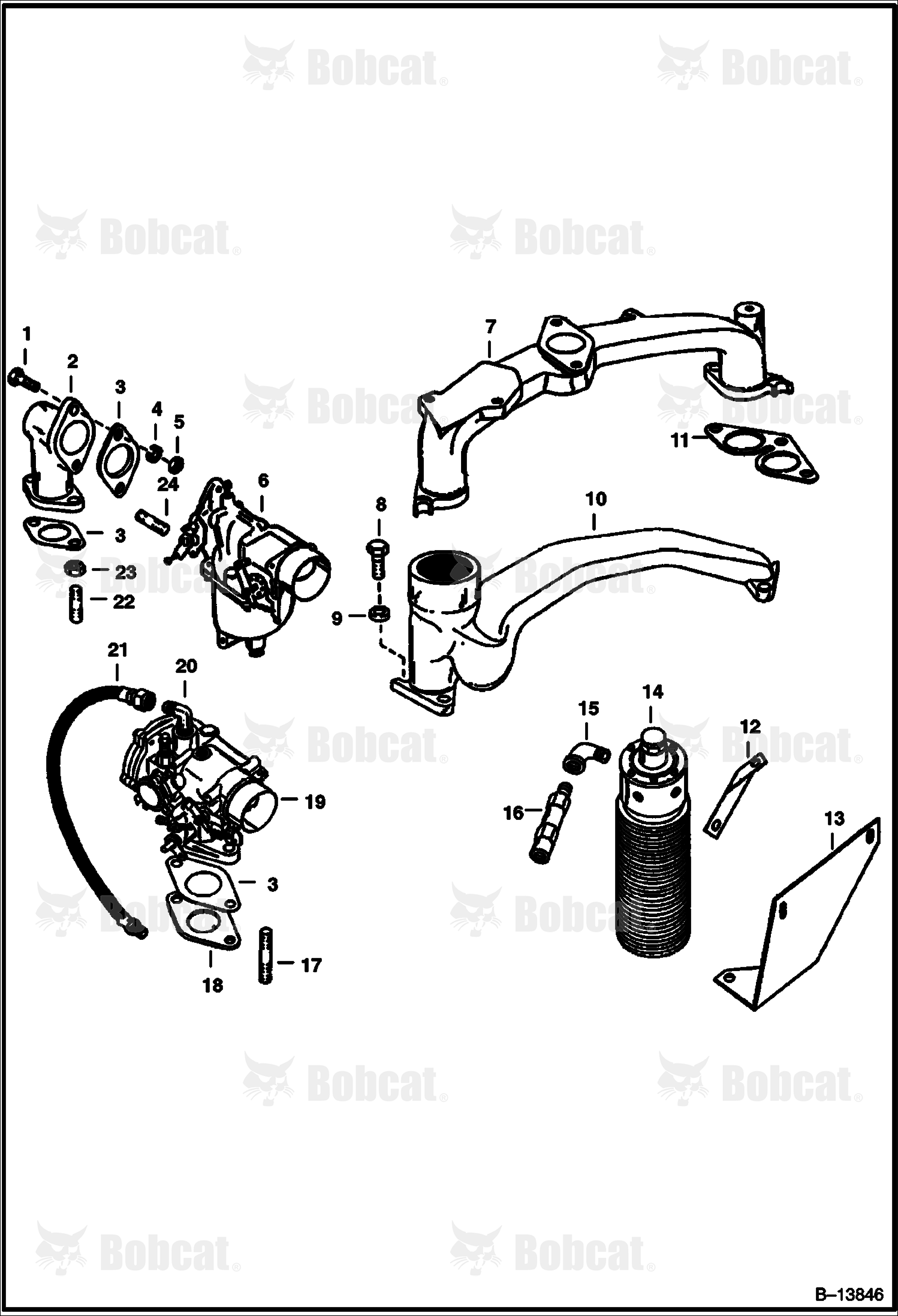 Fuel System and Exhaust Group