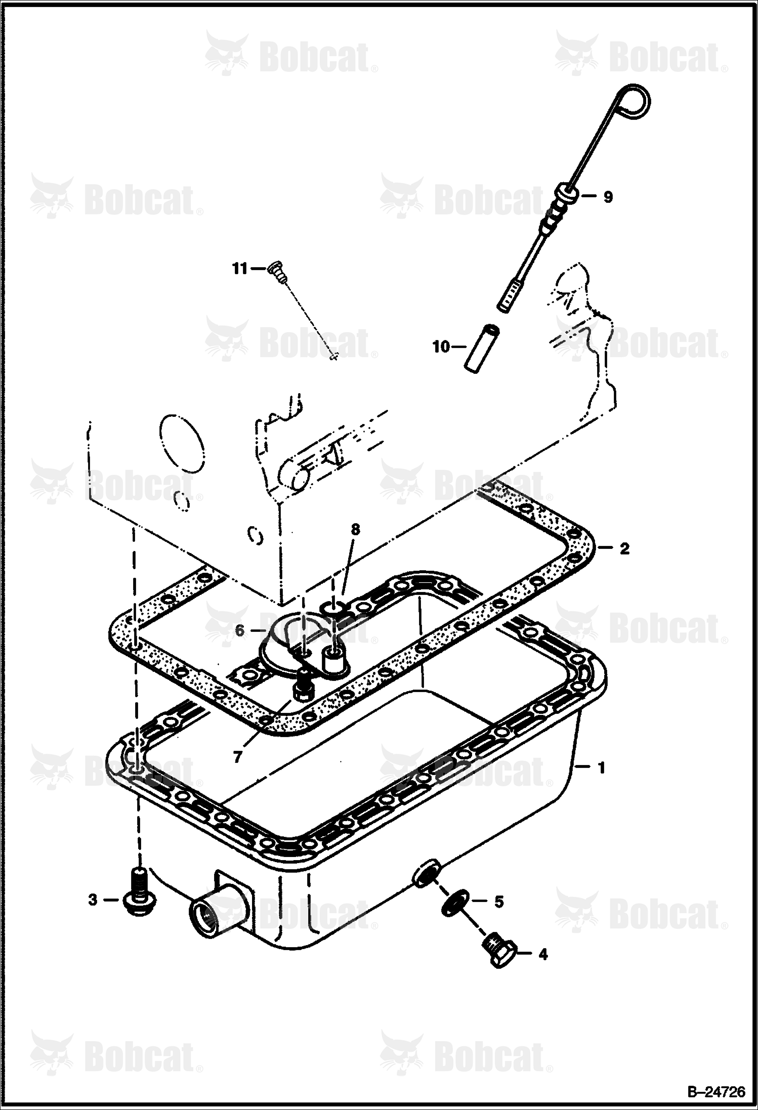 Oil Pan (Kubota - V2003-T-2EB - Tier II Replacement)