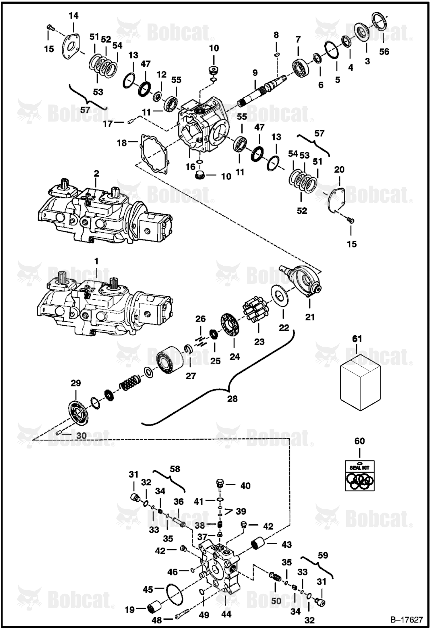 Hydrostatic Pump (Model M91-35911 & 35916)