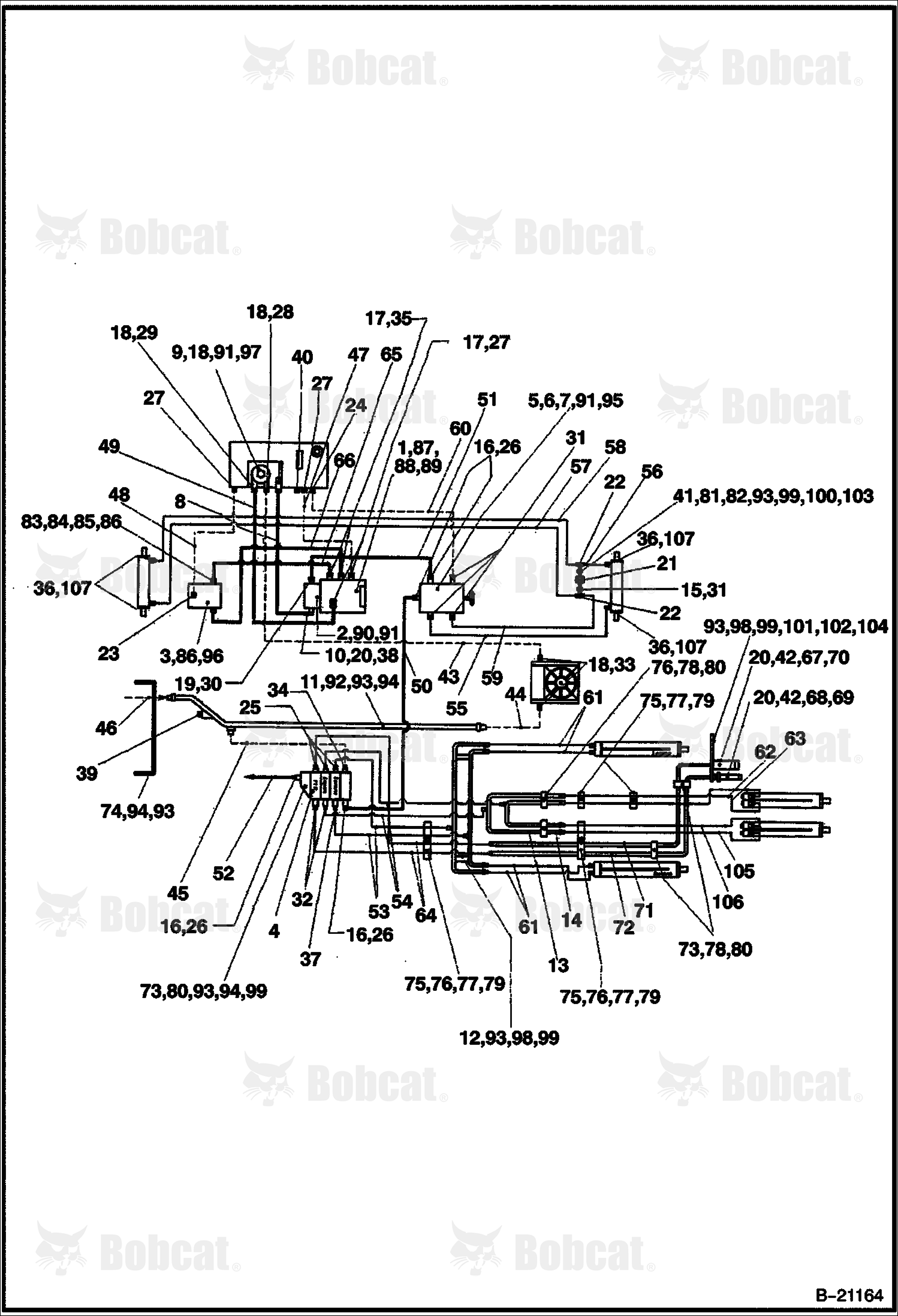 Hydraulic Circuitry  571711039 & Above
