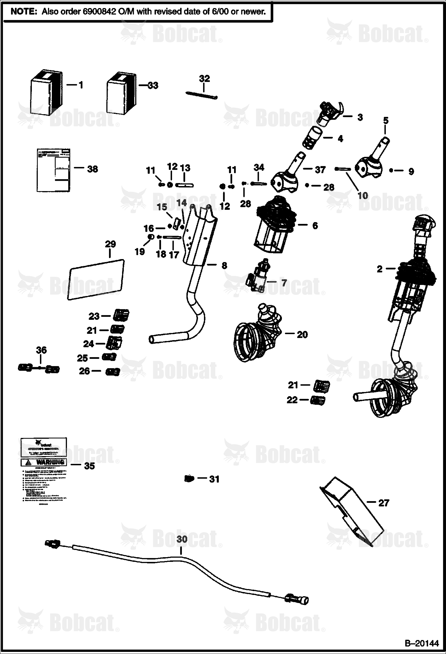 Hand Control Kit (W/ Push Button Float) (F-Series)