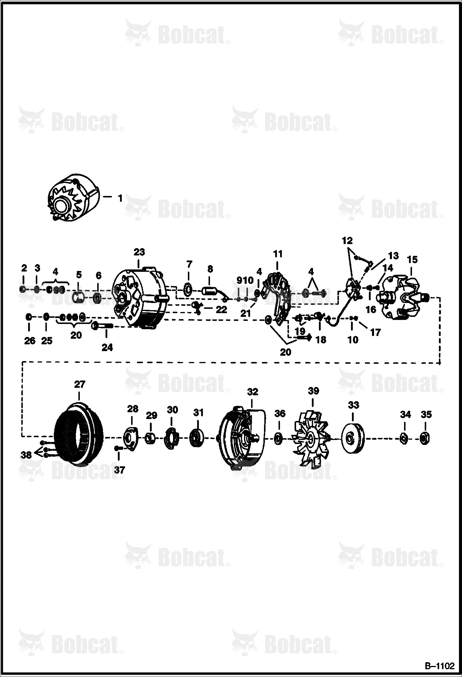 Alternator (Delco - Remy No. 1100827)
