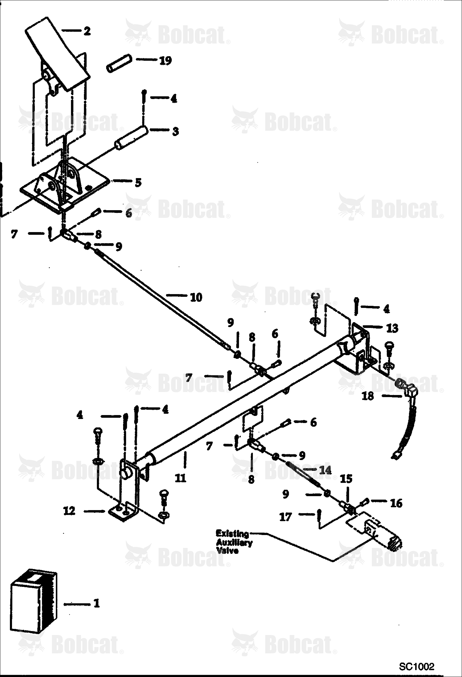 Hydraulic Breaker (1250X & 2500) (Control Pedal)