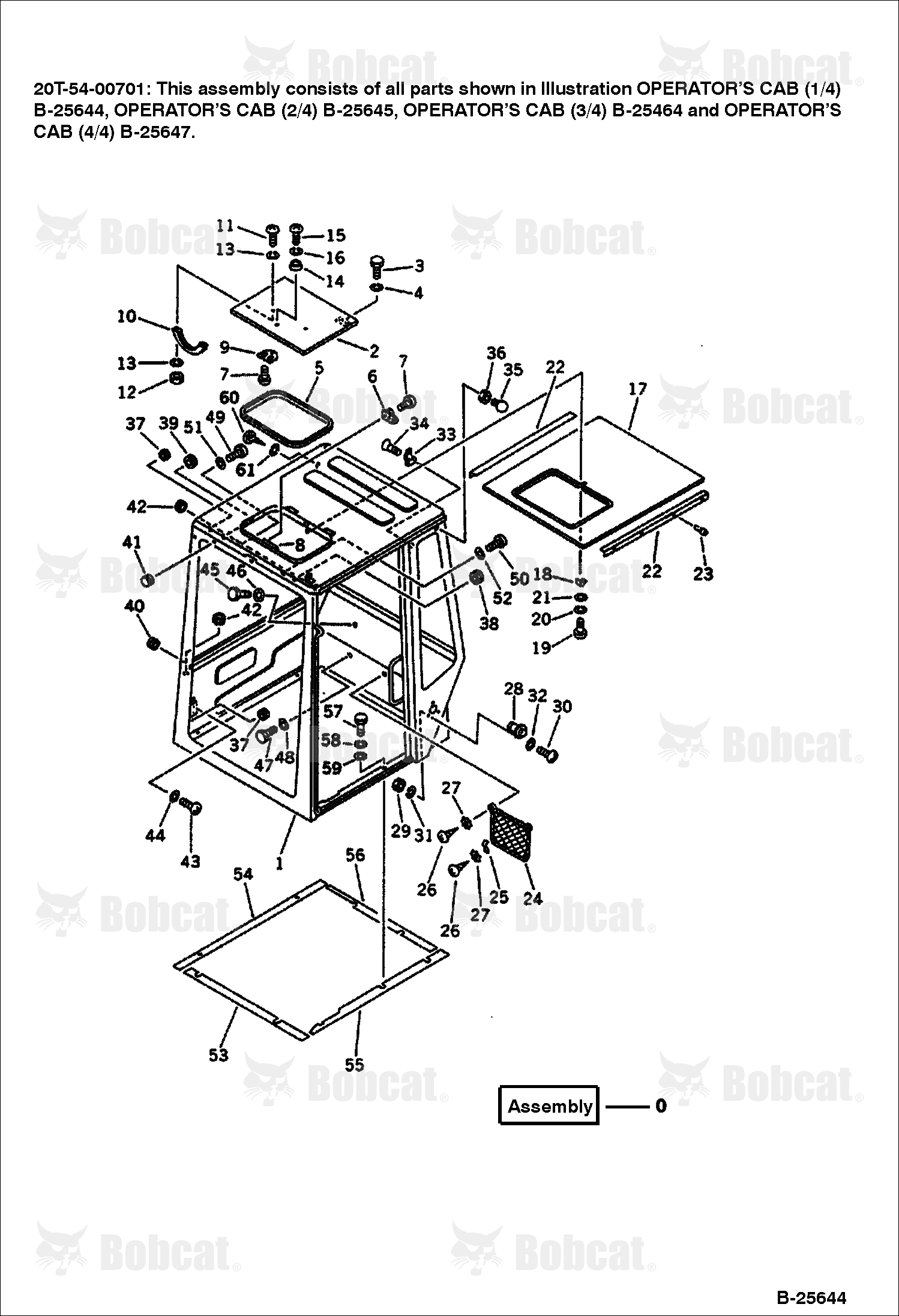 OPERATOR'S CAB (1/4)