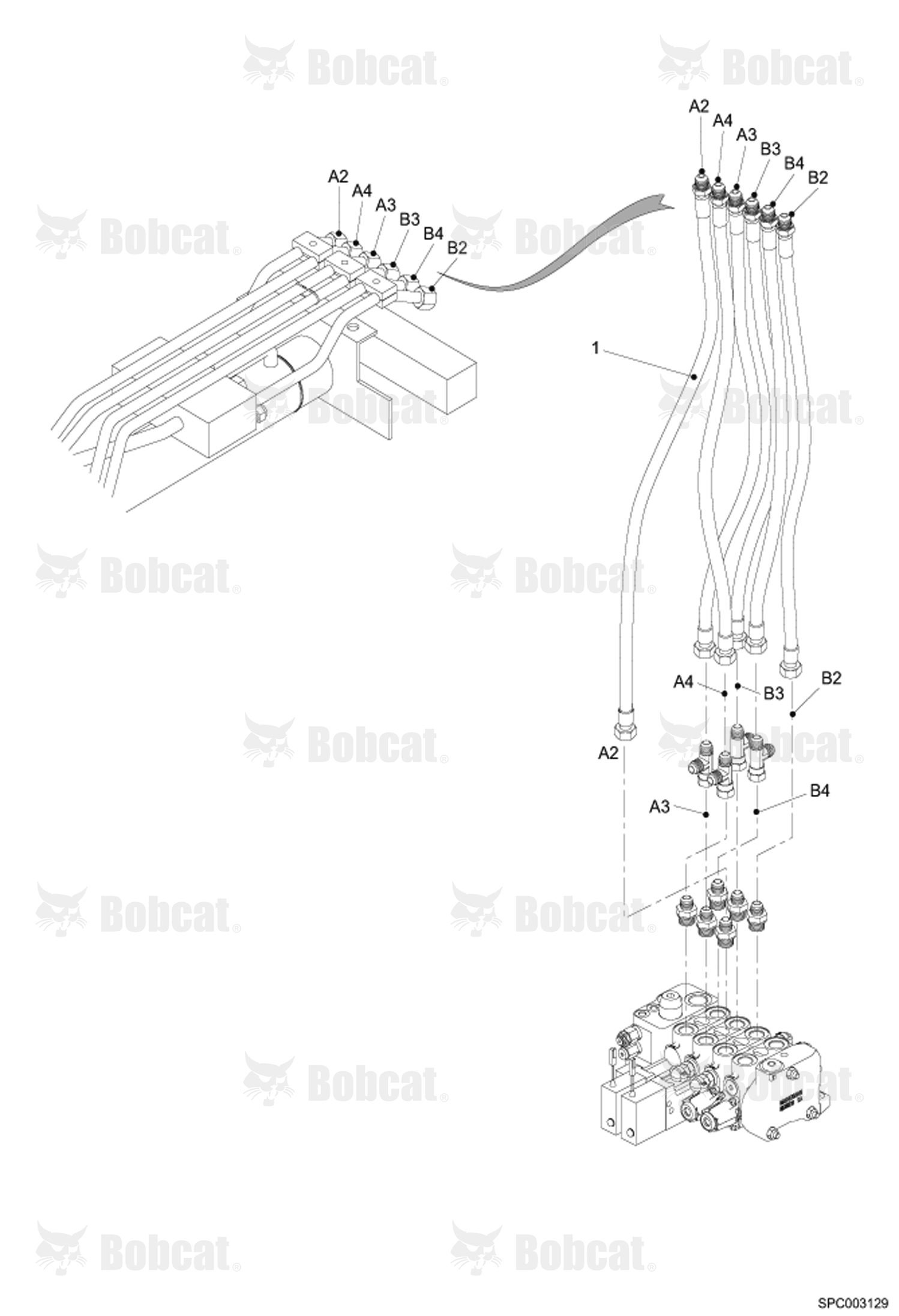 Boom Hydraulic Supply  364812001 & Above, 364912001 & Above