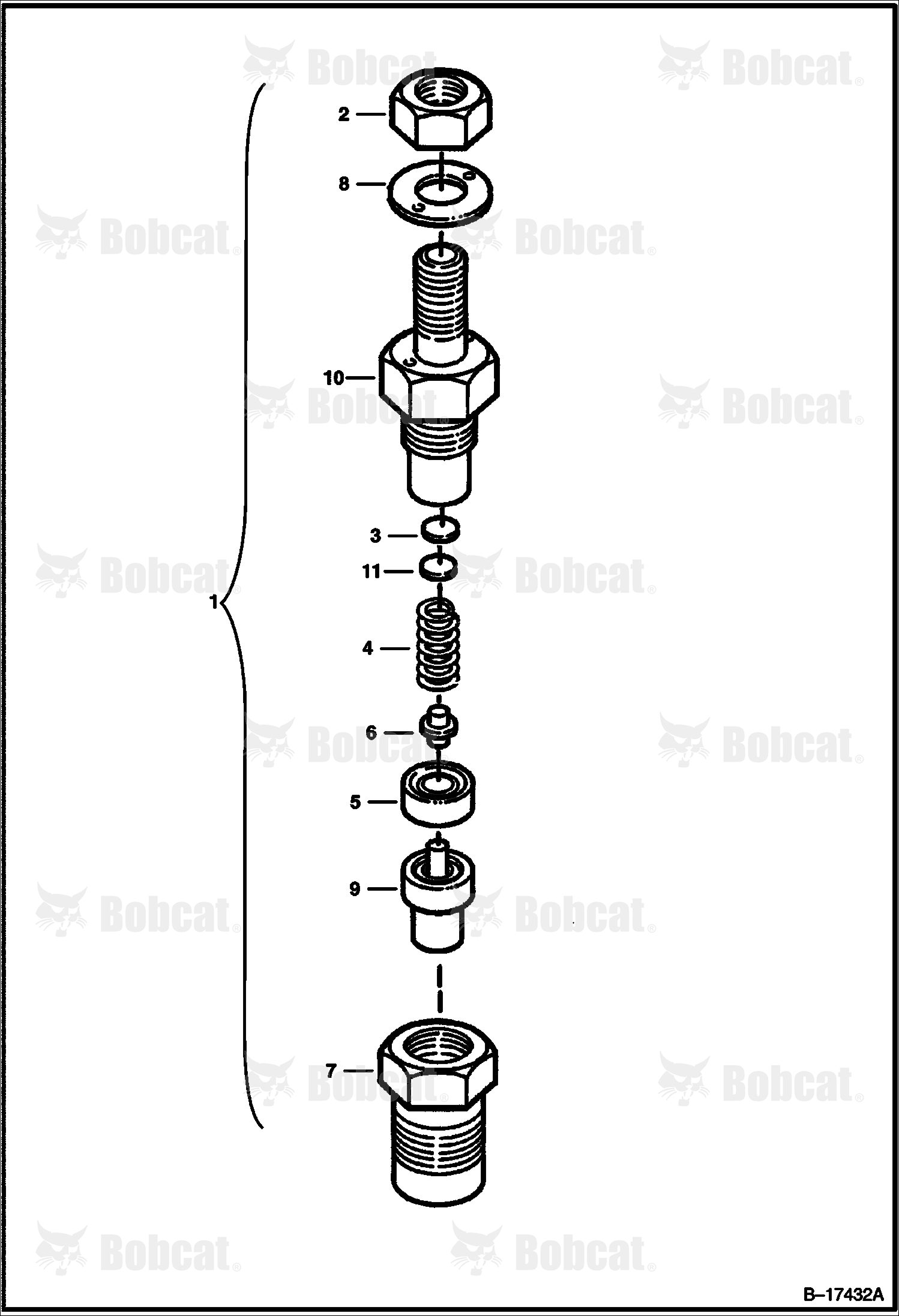 Nozzle Holder Kubota D1105 Tier II 528011001 & Above, 528111001 & Above, 539111001 & Above, 539411001 & Above
