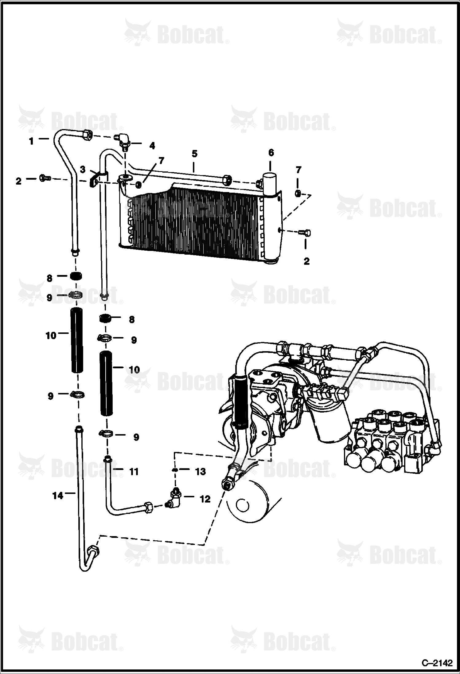 Hydrostatic Oil Cooler Circuitry
