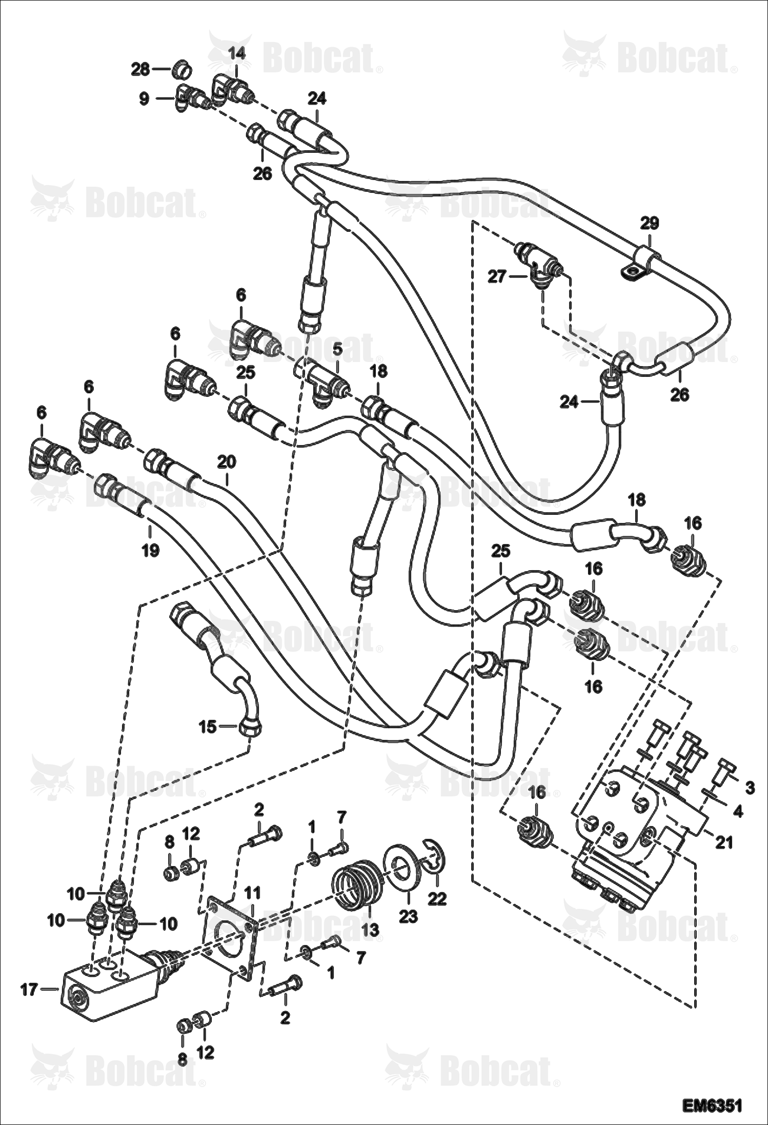 CAB Hydraulic Installation (W/O Accumulator)