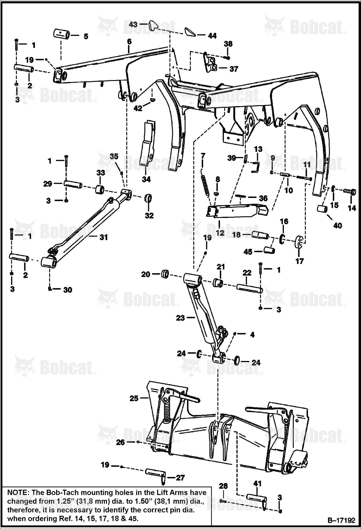 Lift Arm & BOB-TACH