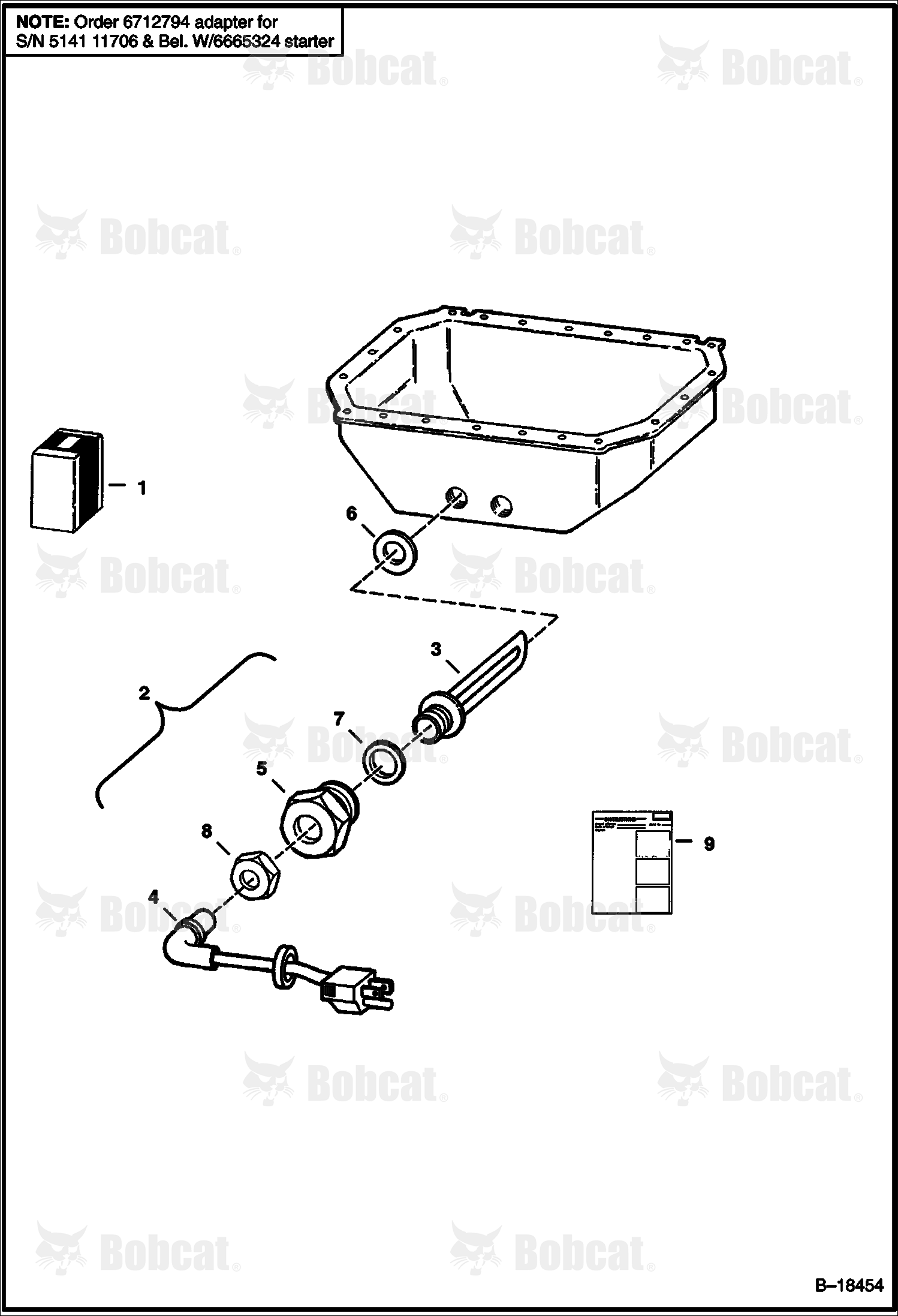 Block Heater (Oil Pan Installed) (120 Volt)
