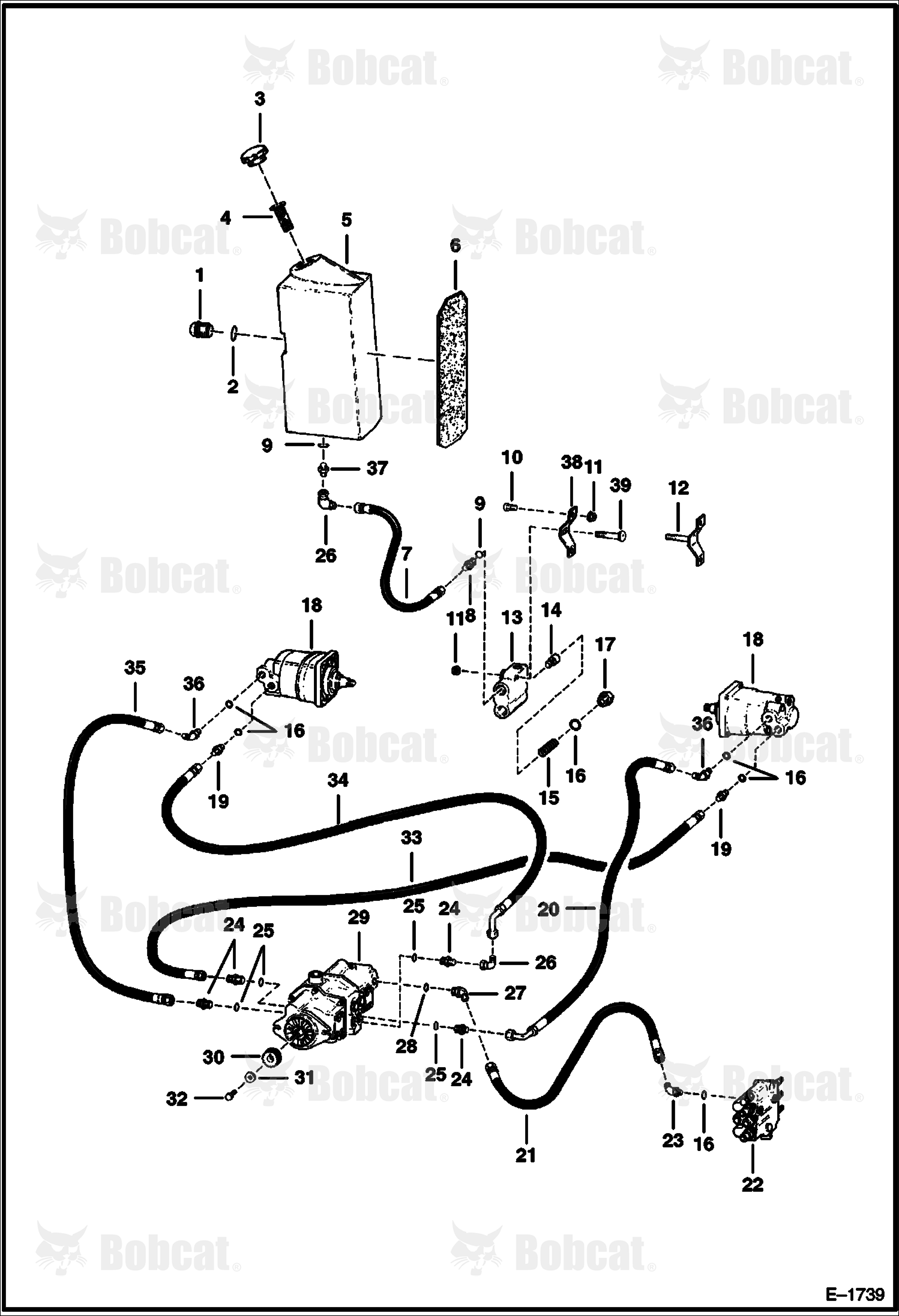 Hydrostatic Circuitry  504025001 - 504031103
