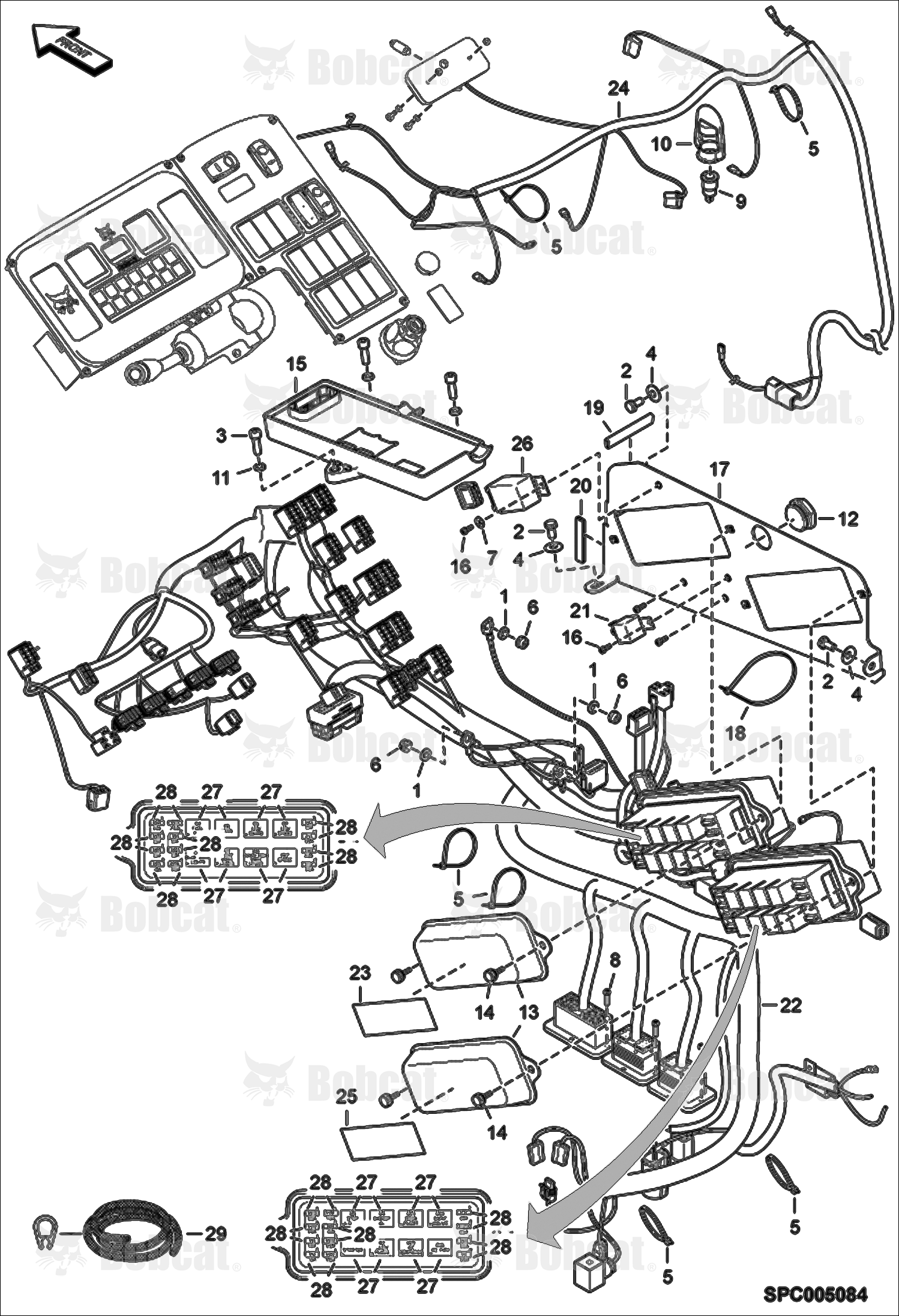 Electrical Circuit (Cab)  AC1D11001 & Above