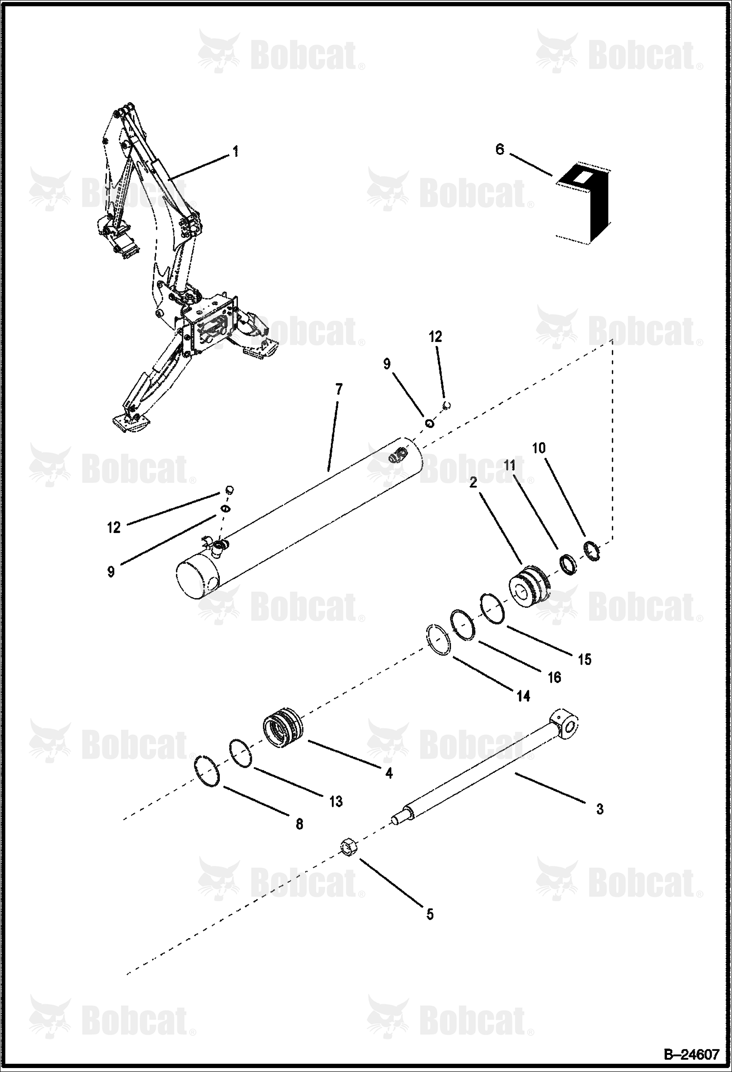 Arm Cylinder (Center Mount Backhoe)