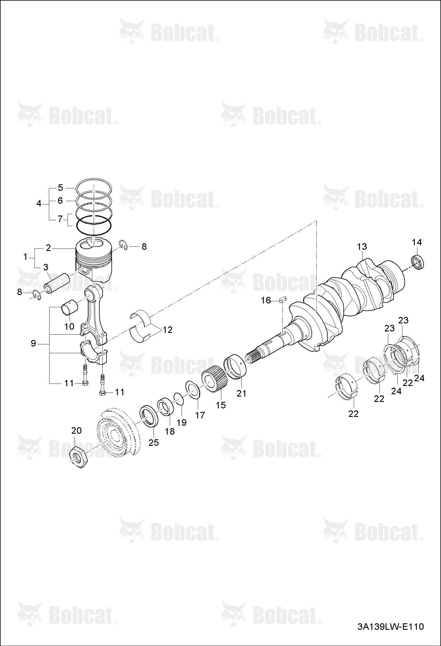 Piston Crankshaft Group ABFJ11001 & Above