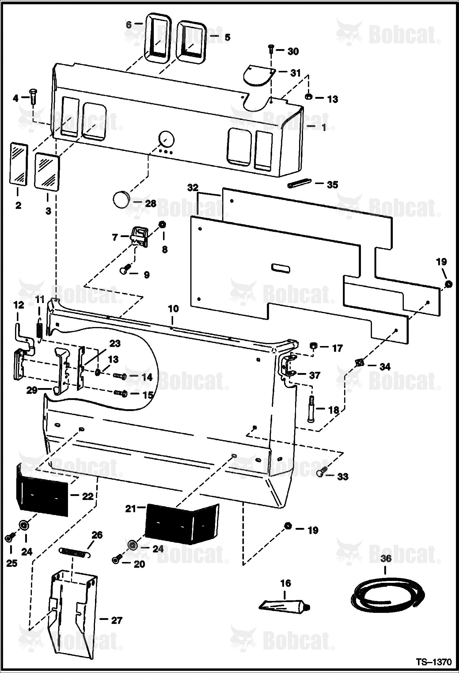 Rear Door  514411001 - 514415609, 514511001 - 514511106, 514611001 - 514611152