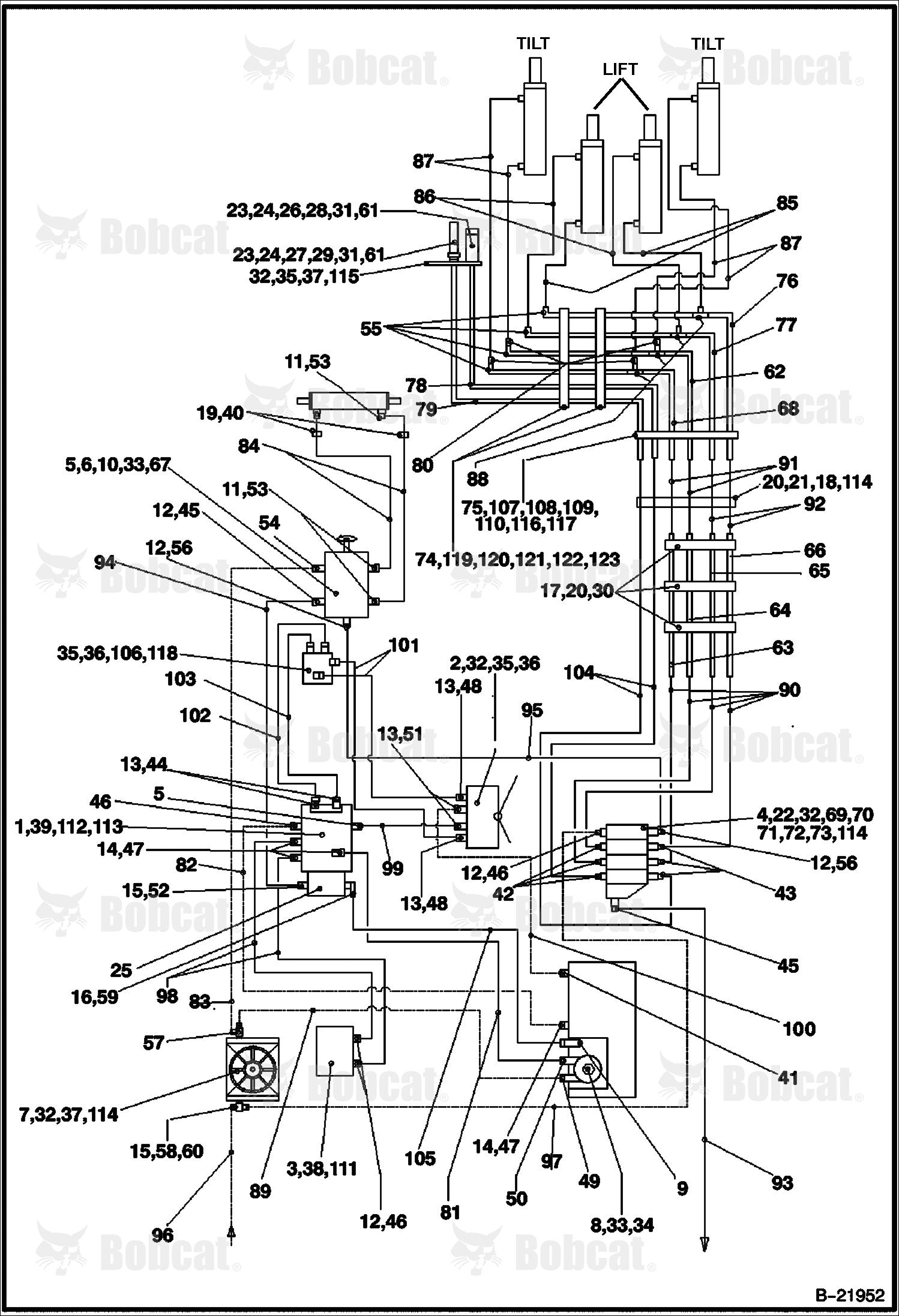 Hydraulic Circuitry 570011057 & Above