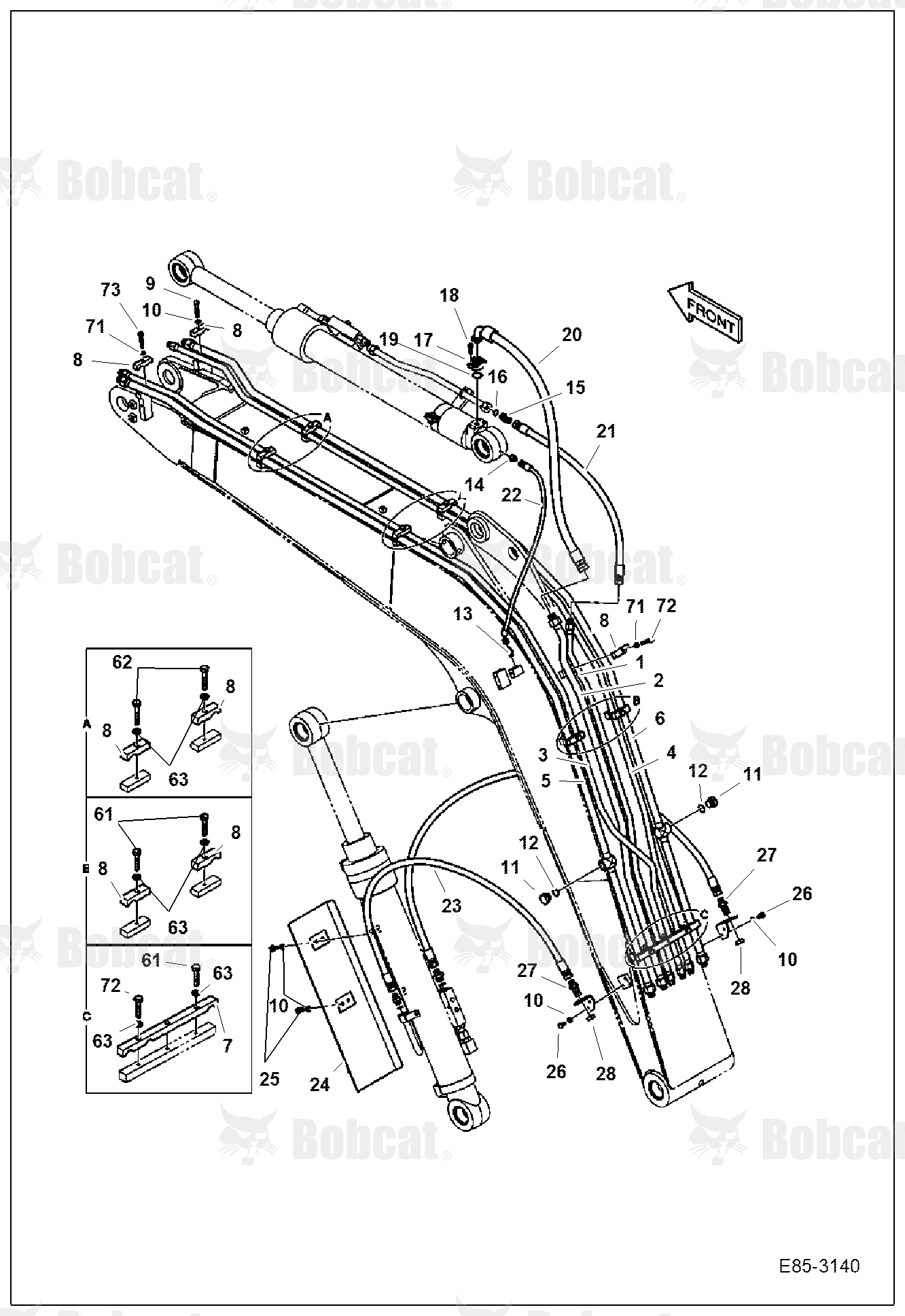 Hydraulic Circuitry (Boom & Arm Cylinders)
