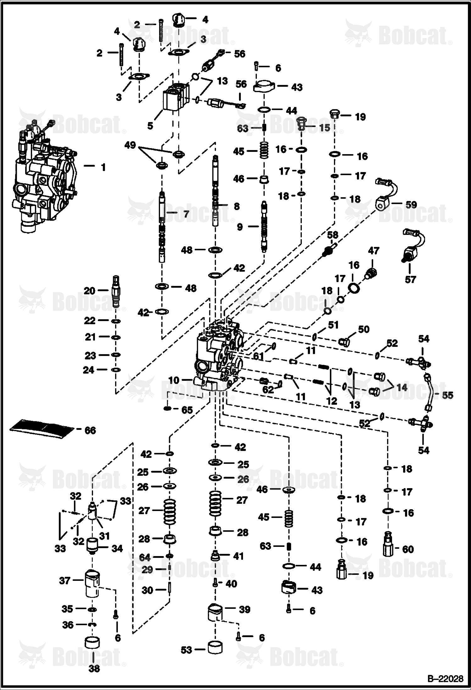 Hydraulic Control Valve (BICS Combo Valve)  524211001 & Above, 527511001 - 527512999, 527611001 - 527612999