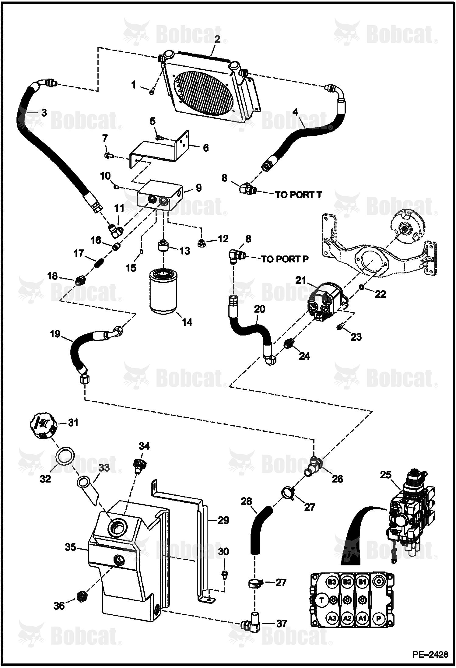 Hydraulic Circuitry (Cooling, Filter, Tank)