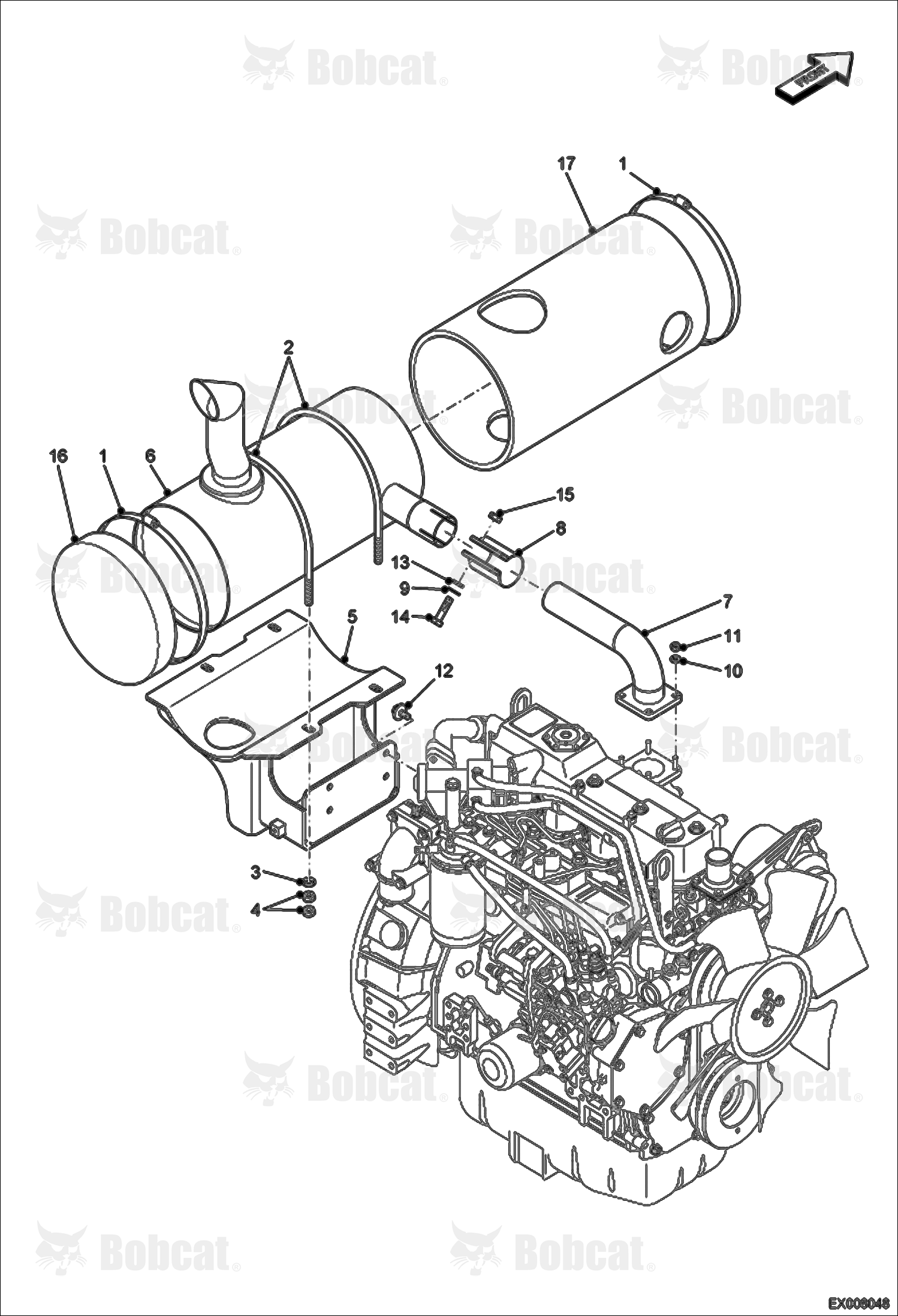 Engine & Attaching Parts (Muffler Mounting)