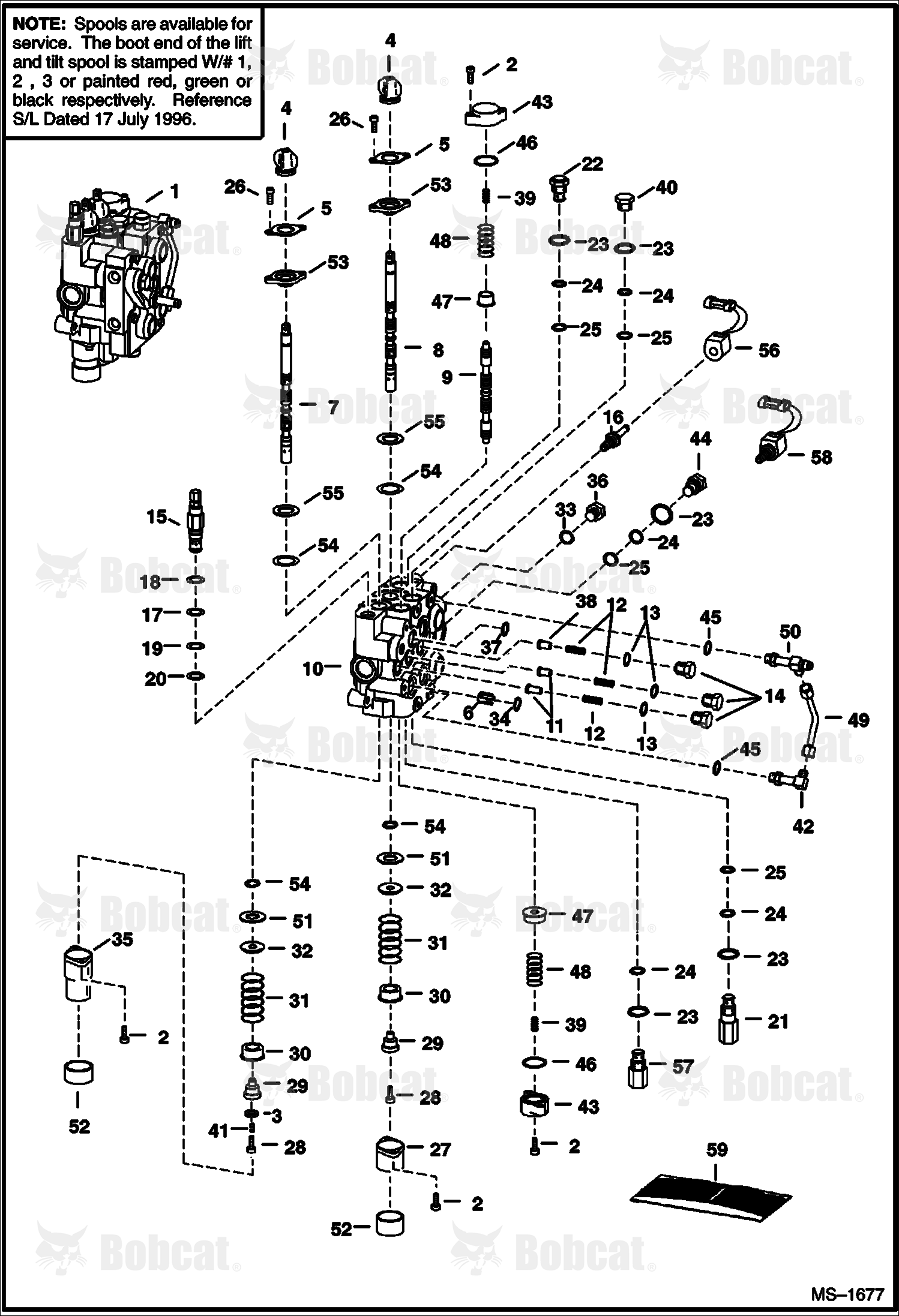 Hydraulic Control Valve (For AHC) 514425001 - 514428655, 514525001 - 514525336, 514625001 - 514625377