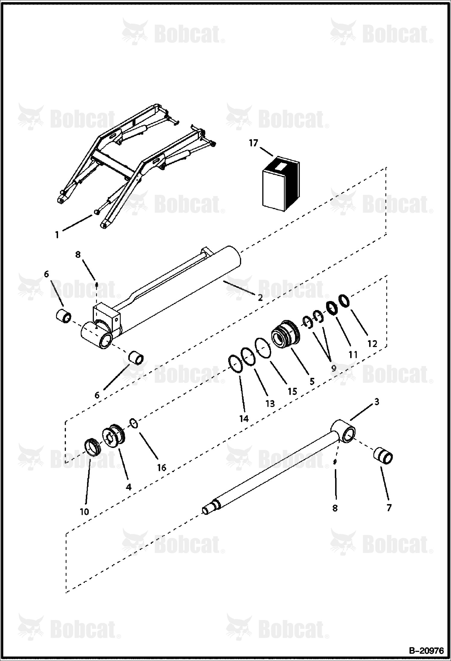 Tilt Cylinder (Left) 570011001 - 570011056