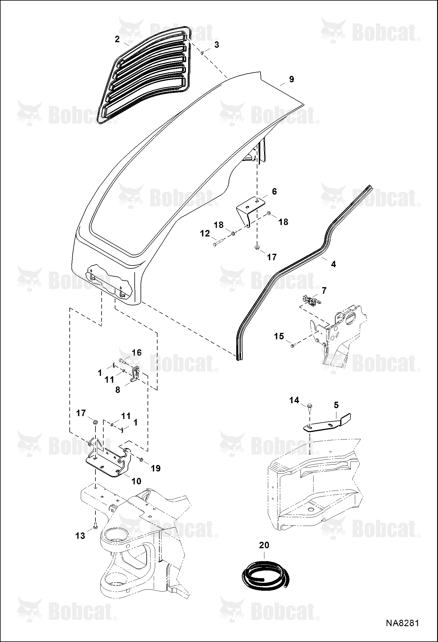 RH Cover  B2VY11001 - B2VY12030