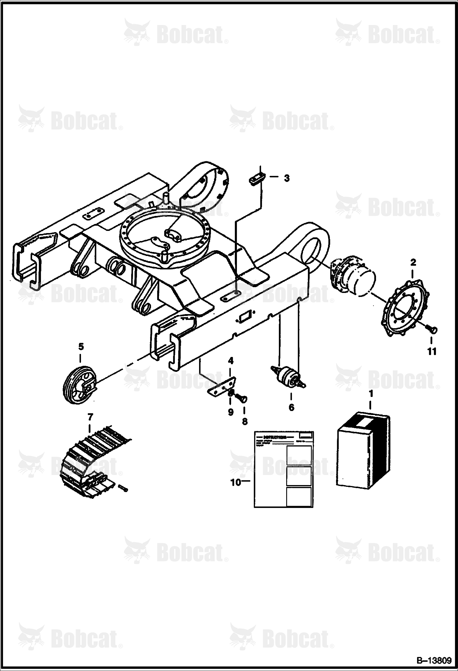 Track Kit (Steel) (Converts From Rubber to Steel Tracks (except For Rubber Track 6663906)
