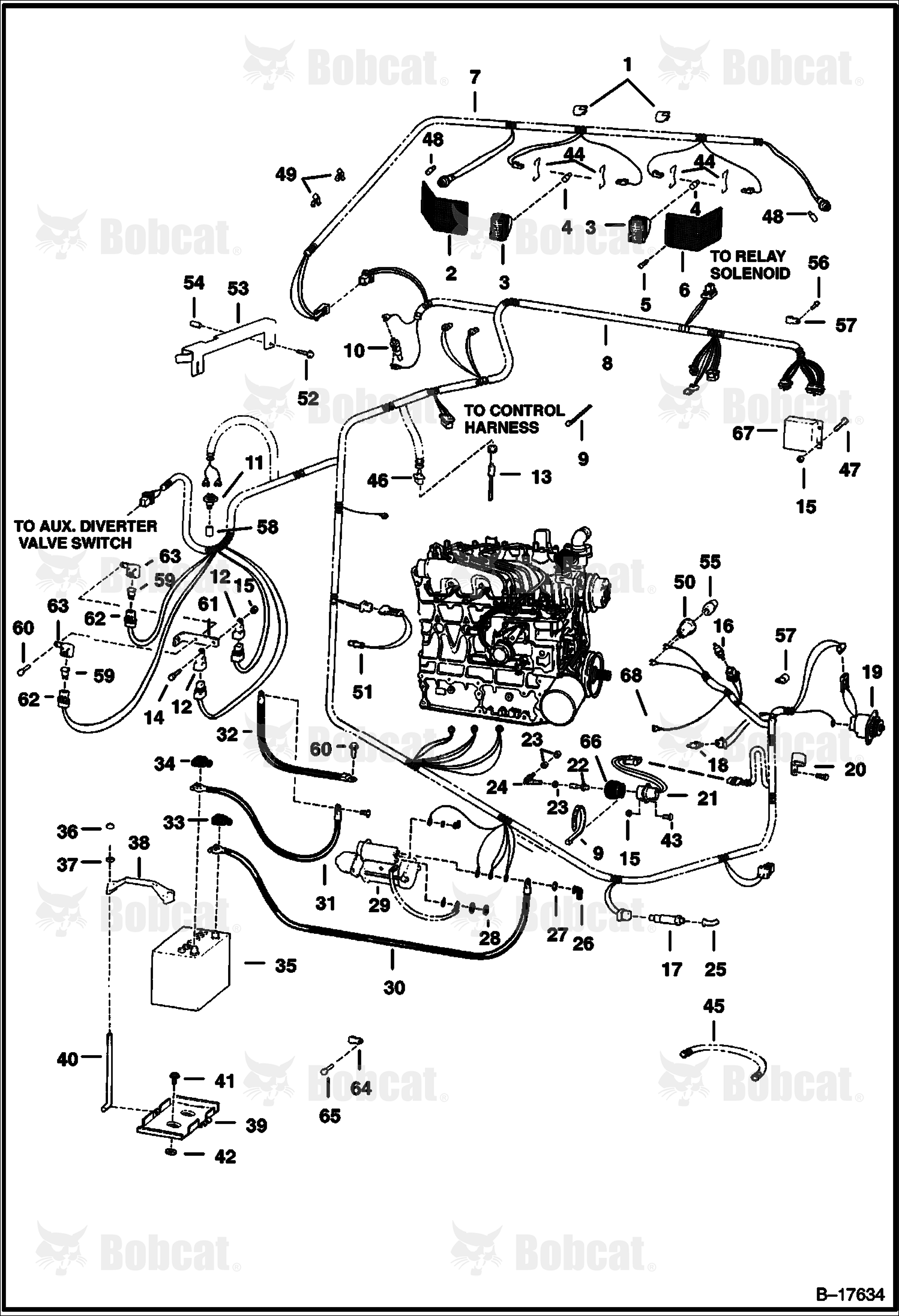 Engine Electrical Circuitry (W/BOSS Option) 509611618 & Below