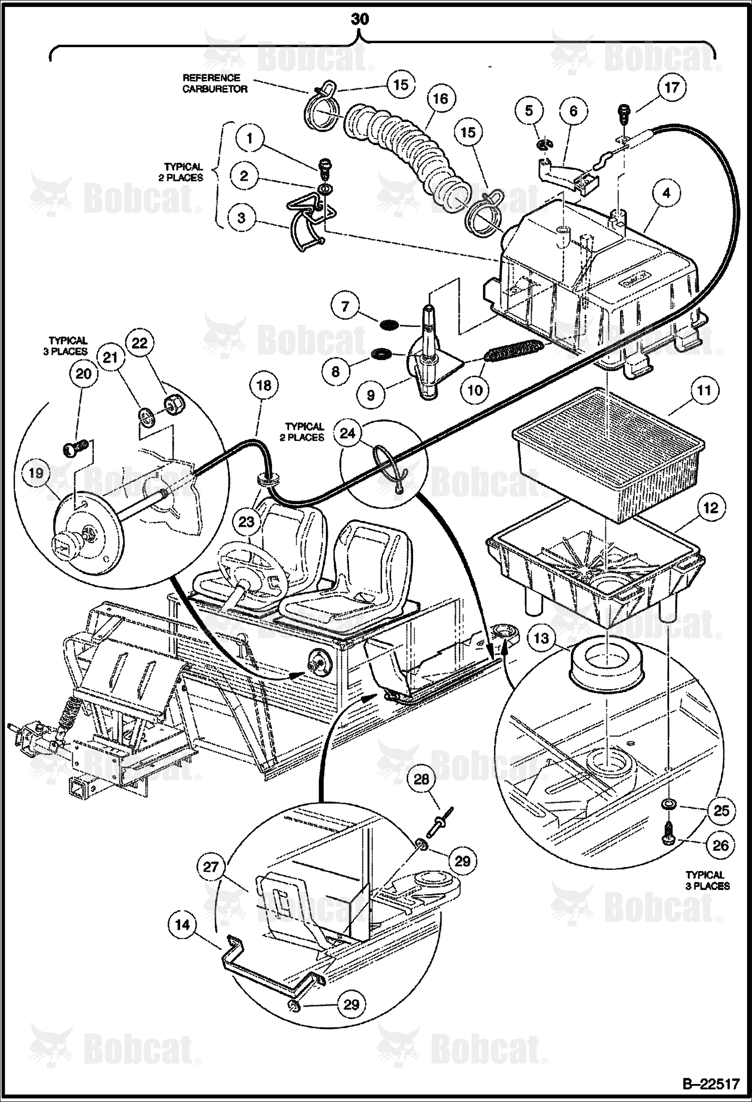 Intake DUCT, Choke & Air Box Assembly (2100S)
