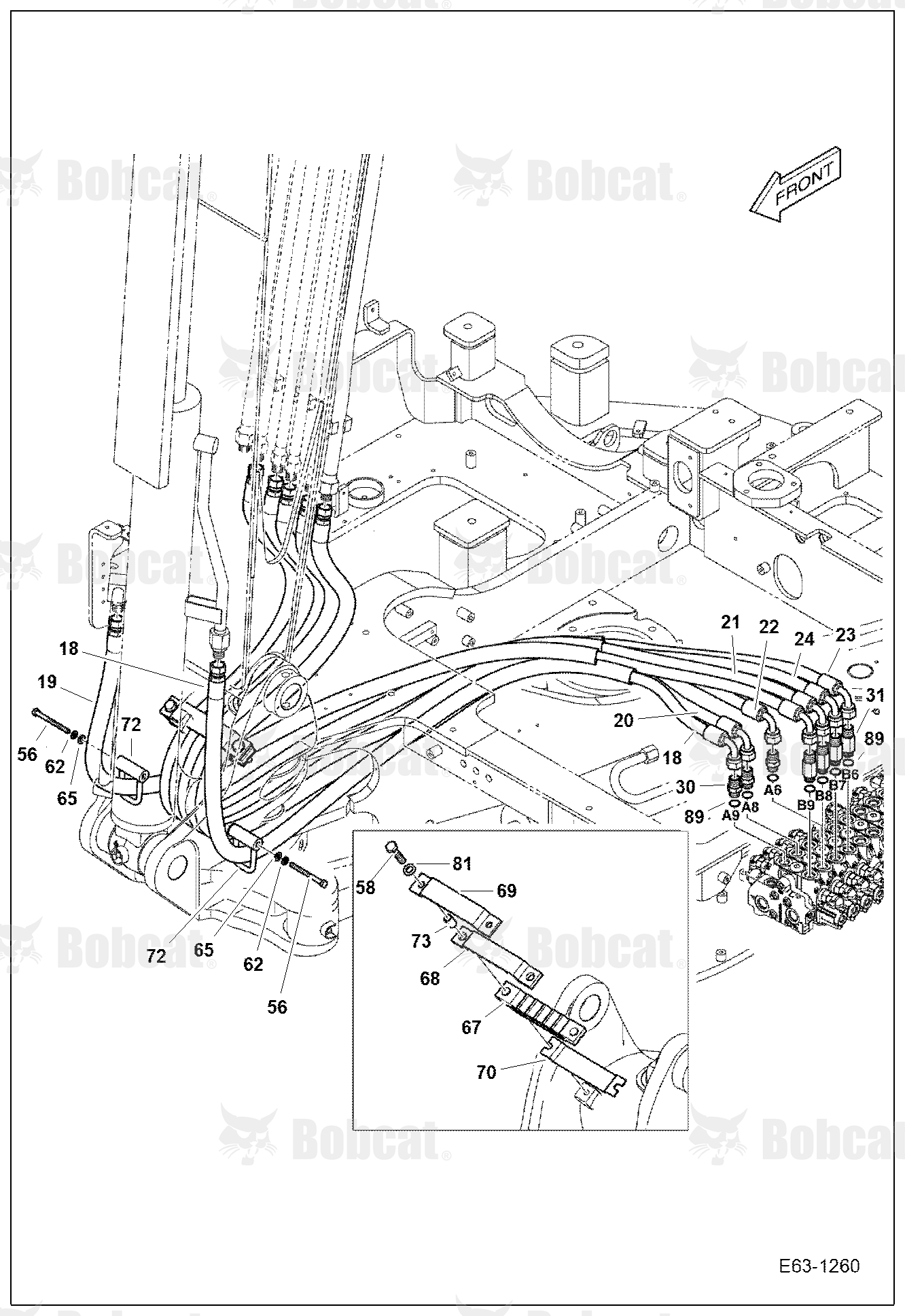 Hydraulic Circuitry (Work Hoses & Control Valve)