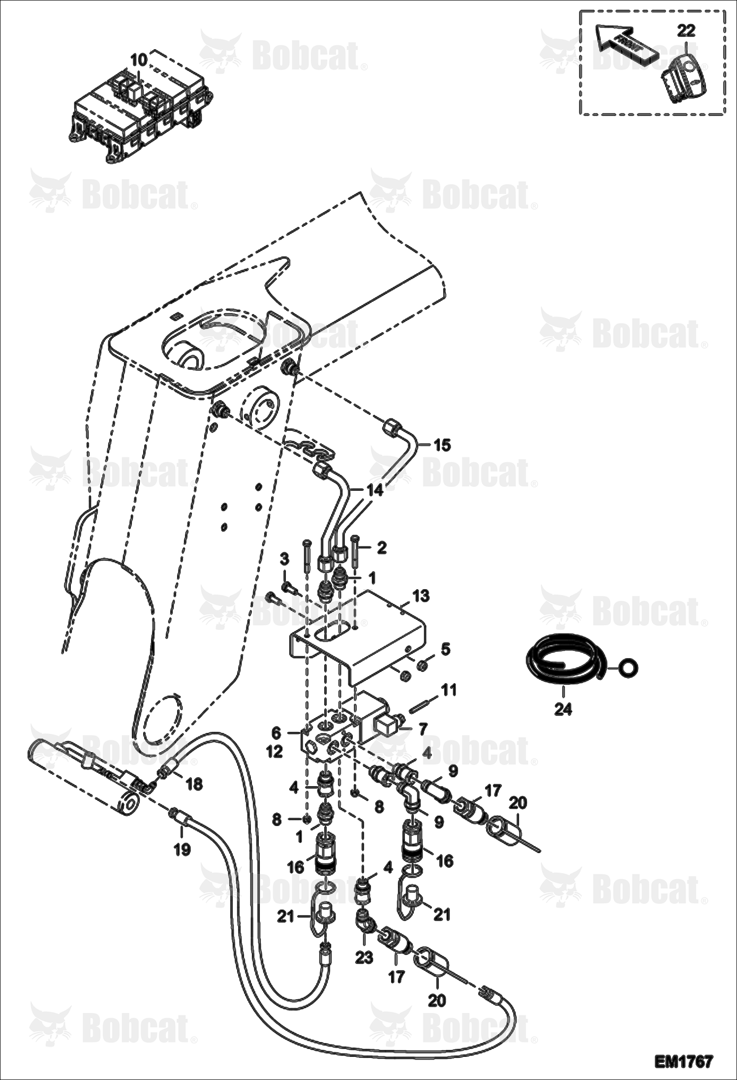 2ND Hydraulic Function ON Boom