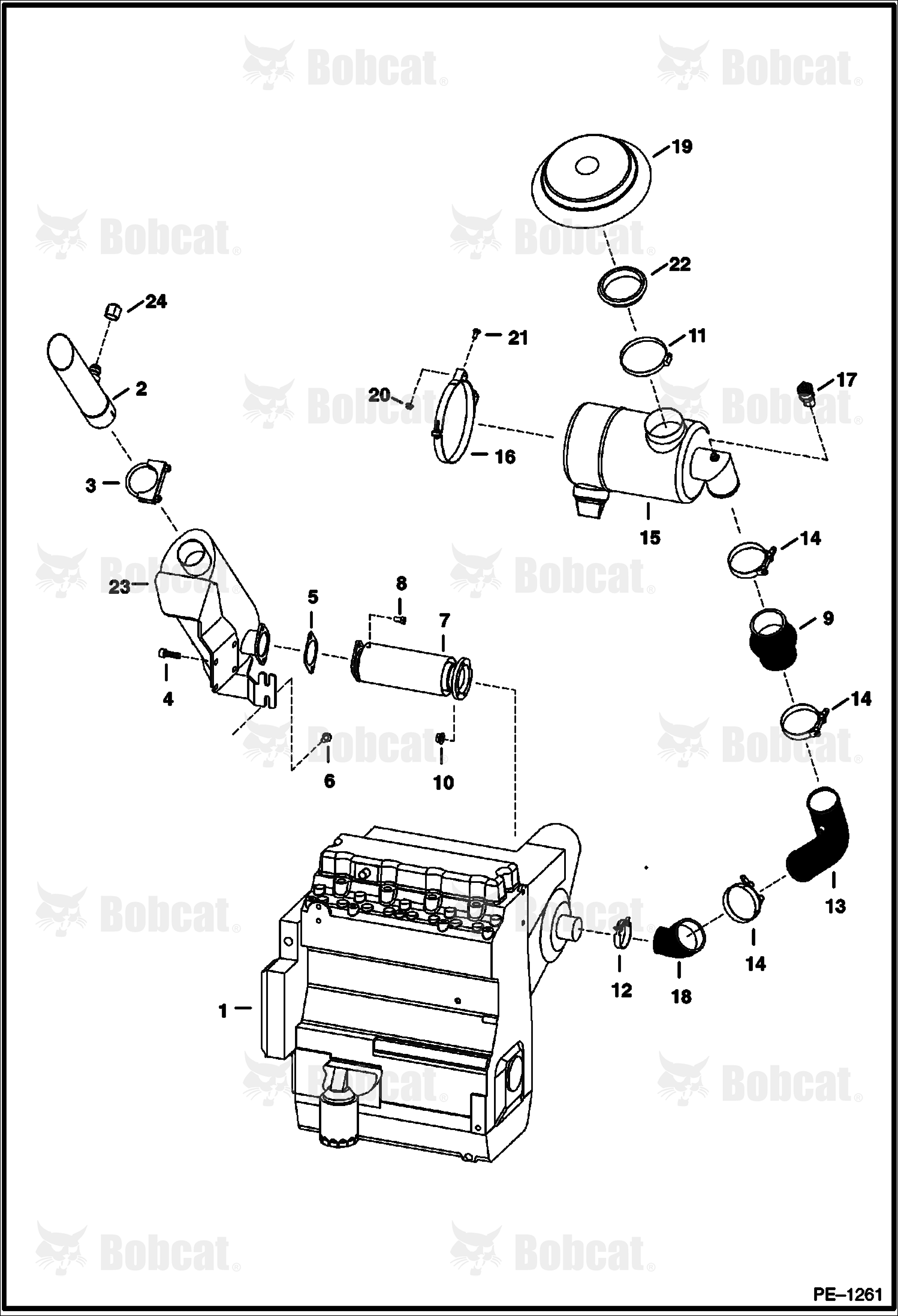 Engine & Attaching Parts (Air Cleaner & Muffler)