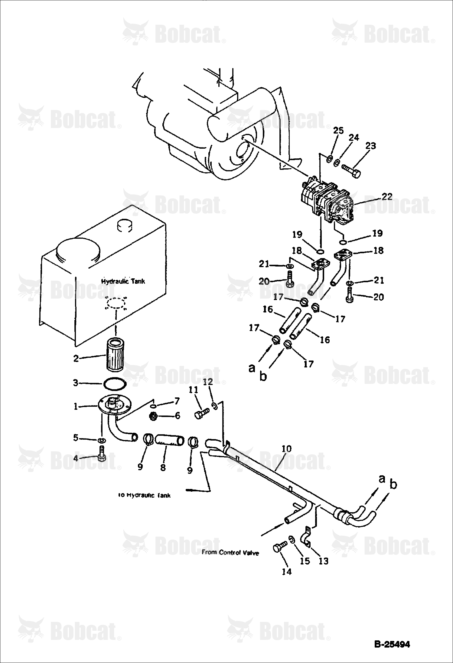Hydraulic Piping (TANK TO PUMP)